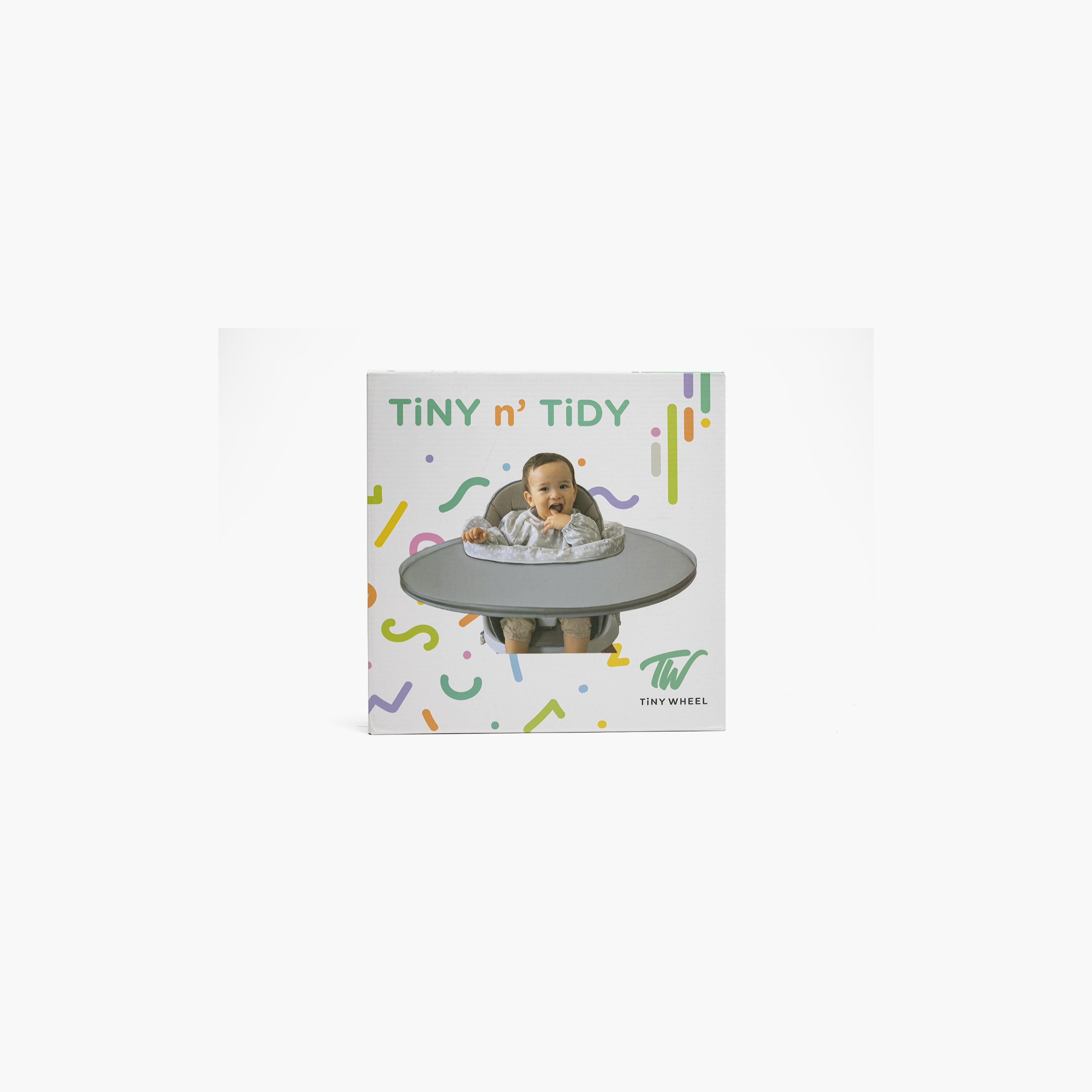 Tiny Wheels Tiny & Tidy Bib with Sleeves-baby-feeding-bibs-image-3