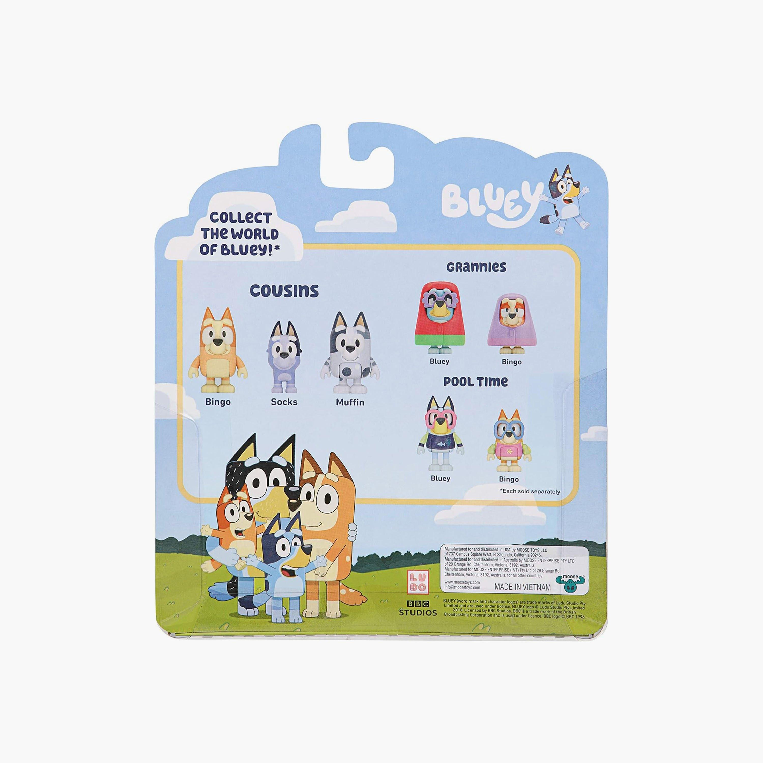  3 قطع من أبناء العمومة - شخصيات بينجو وكعك وجوارب من بلوي-toys-playfigures-actionfigures-image-2