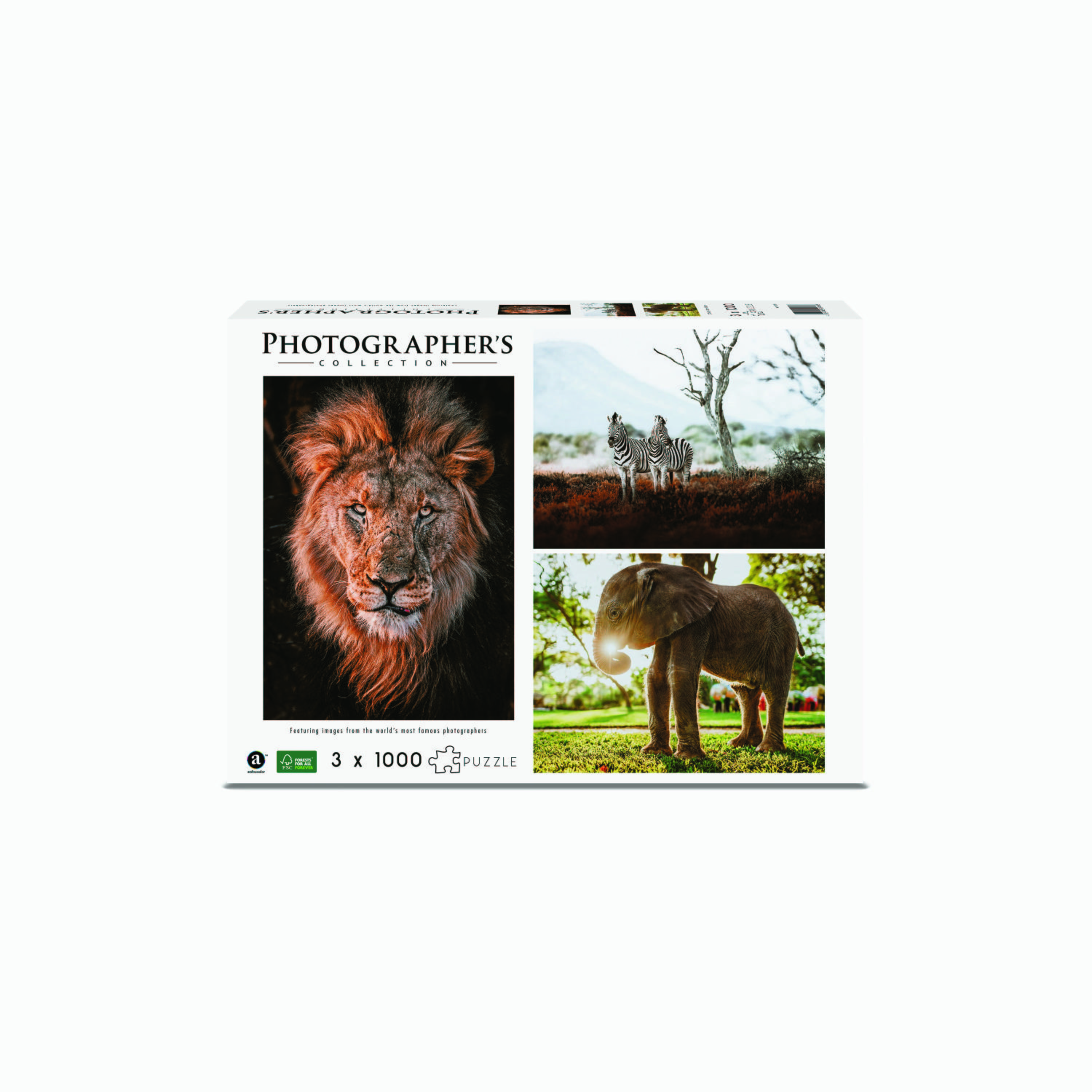 Ambassador 1000-Piece Photographers Collection Puzzle Tri-Pack-toys-indoortoys-puzzles-image-1