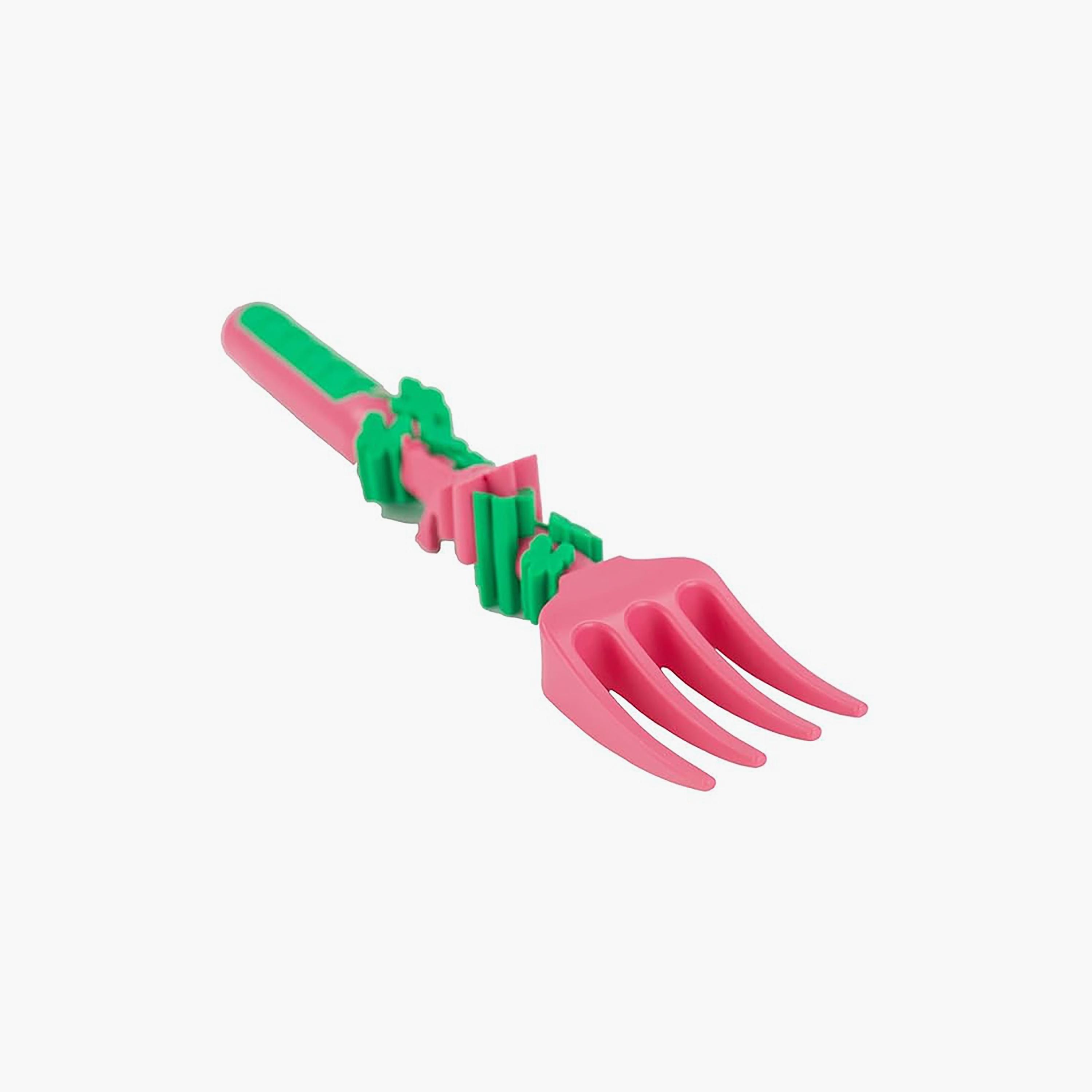 Eazy Kids Spoon, Fork & Pusher, Gardening, Pink-baby-feeding-mealtimeessentials-image-2