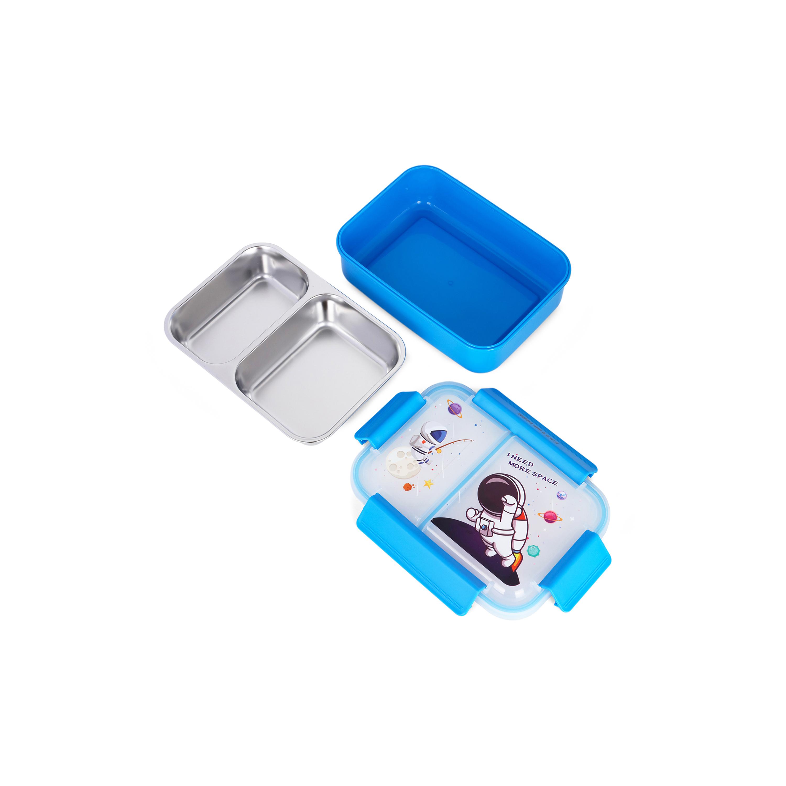 Eazy Kids Lunch Box, Astronaut, Blue-school-lunchessentials-lunchboxes-image-2