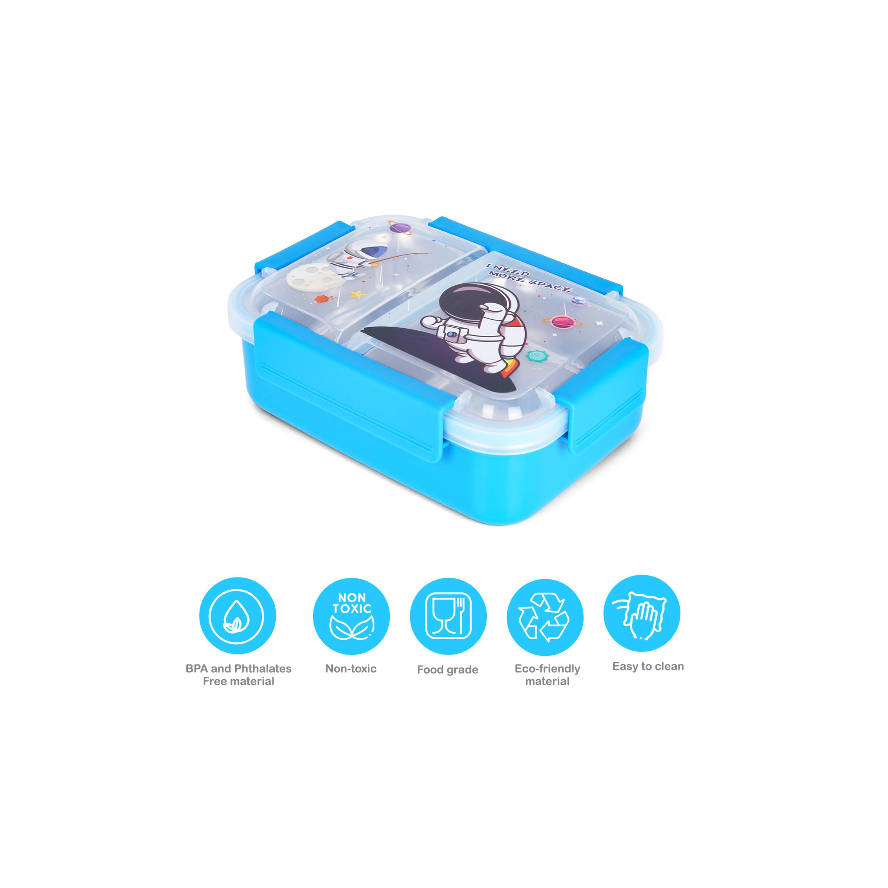 Eazy Kids Lunch Box, Astronaut, Blue-school-lunchessentials-lunchboxes-image-3