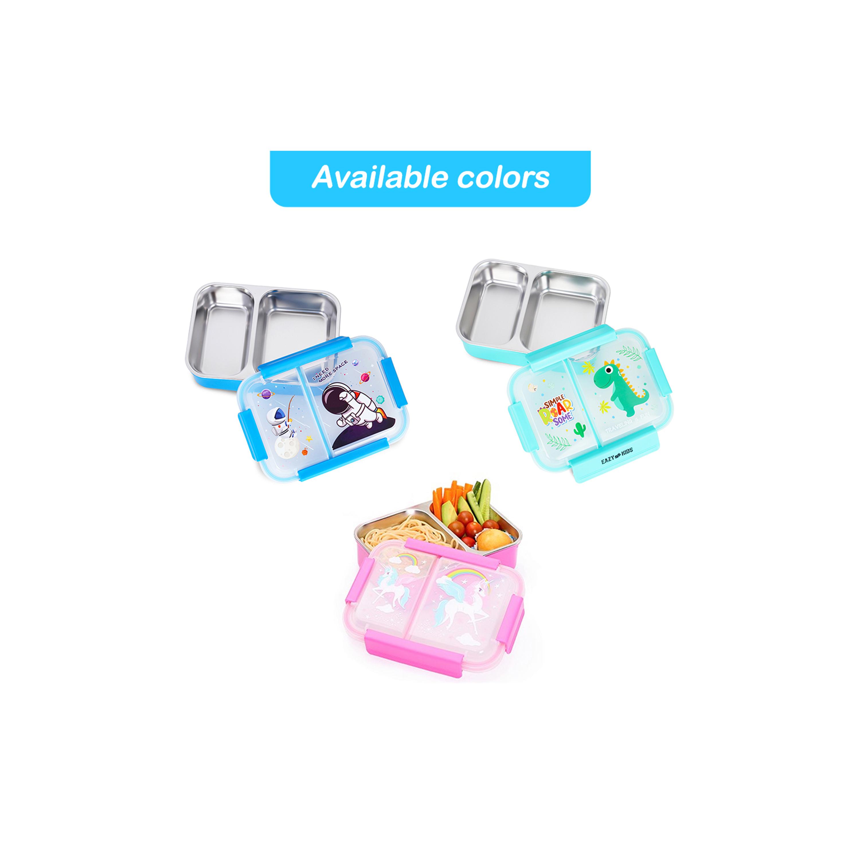 Eazy Kids Lunch Box, Astronaut, Blue-school-lunchessentials-lunchboxes-image-7