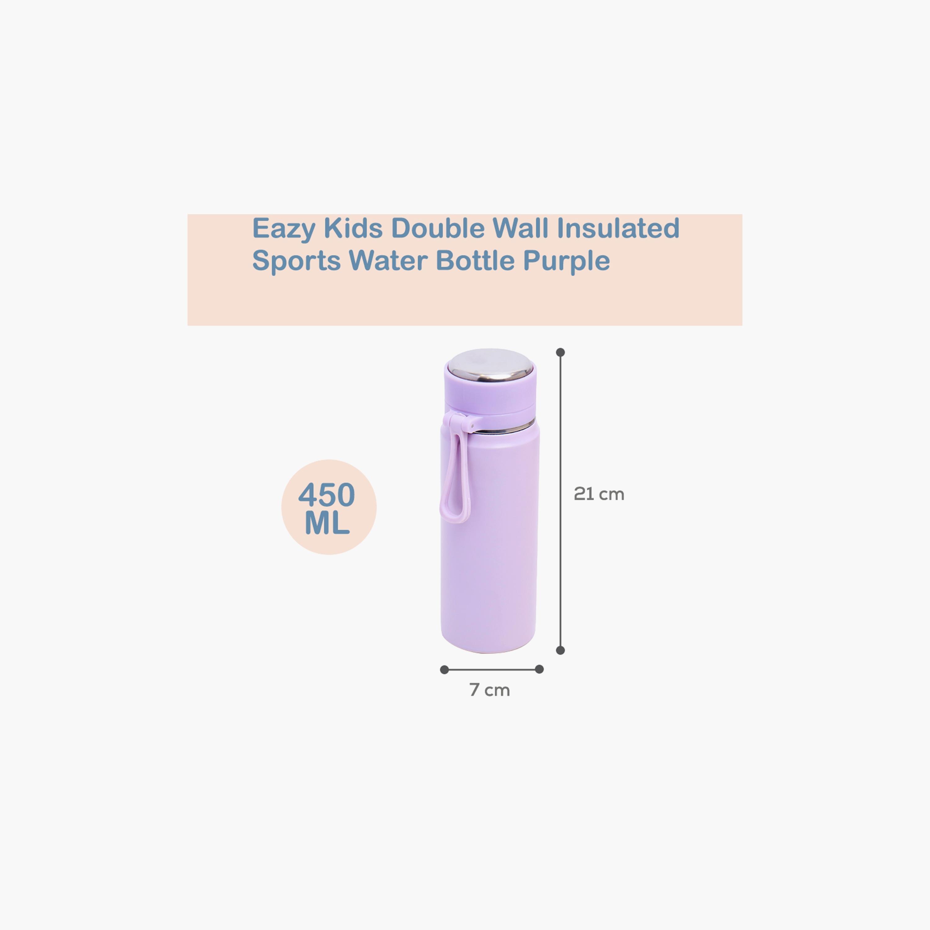 زجاجة مياه رياضية معزولة بجدار مزدوج من إيزي كيدز، 450 مل-school-waterbottles-image-7
