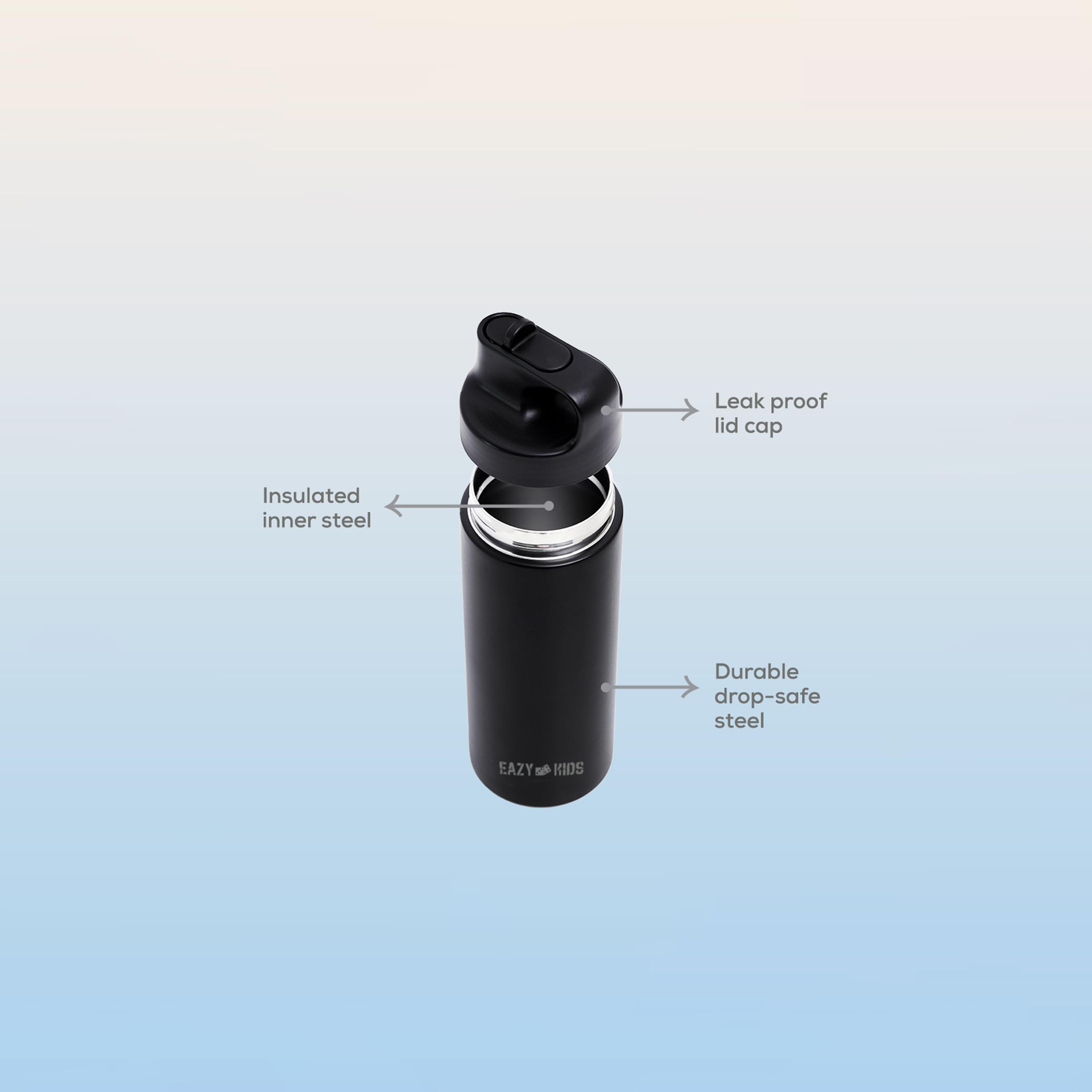 Eazy Kids Double Wall Insulated Sports Water Bottle, 550ml-school-waterbottles-image-5