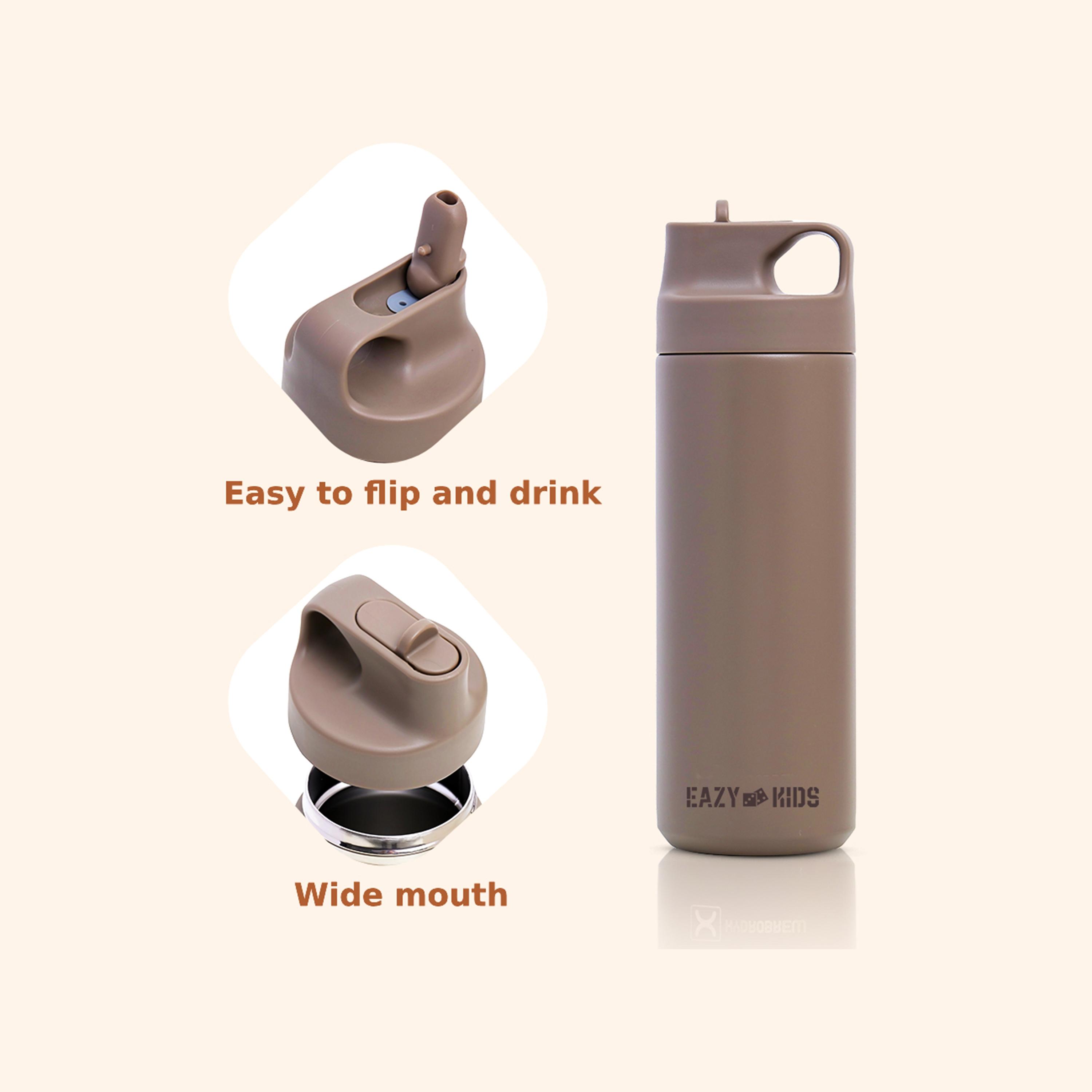 Eazy Kids Double Wall Insulated Sports Water Bottle, 550ml-school-waterbottles-image-7