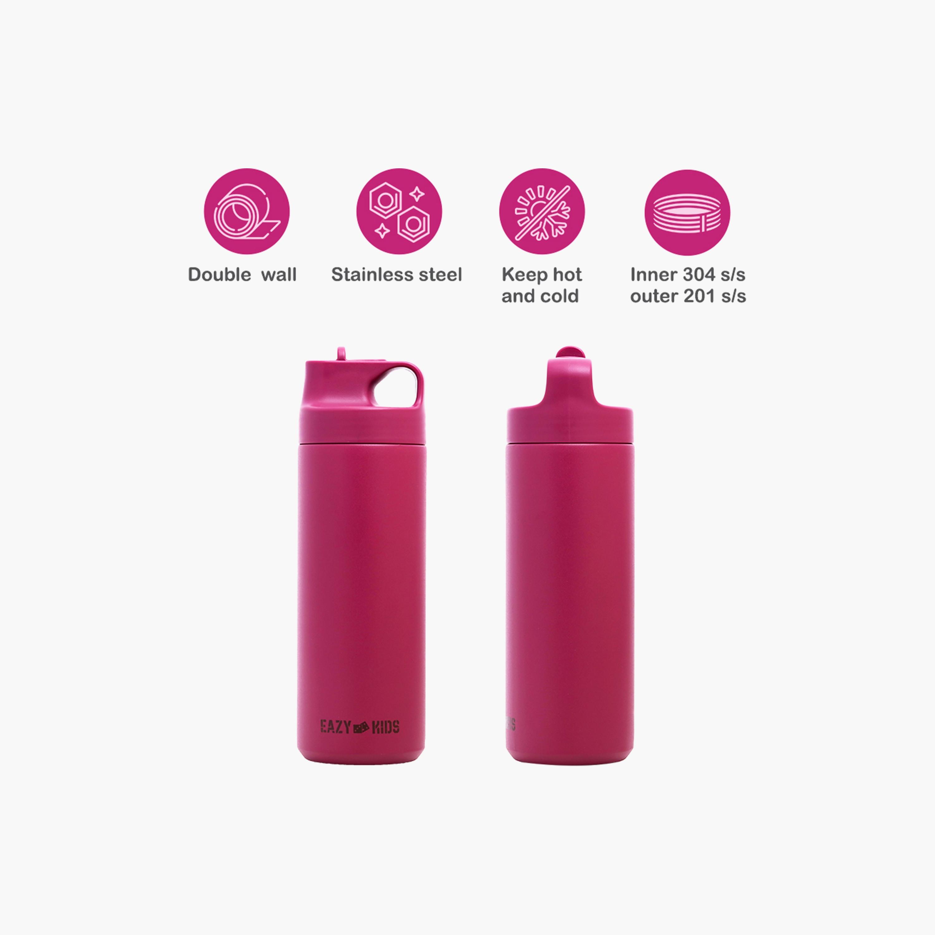 Eazy Kids Double Wall Insulated Sports Water Bottle, 550ml-school-waterbottles-image-6