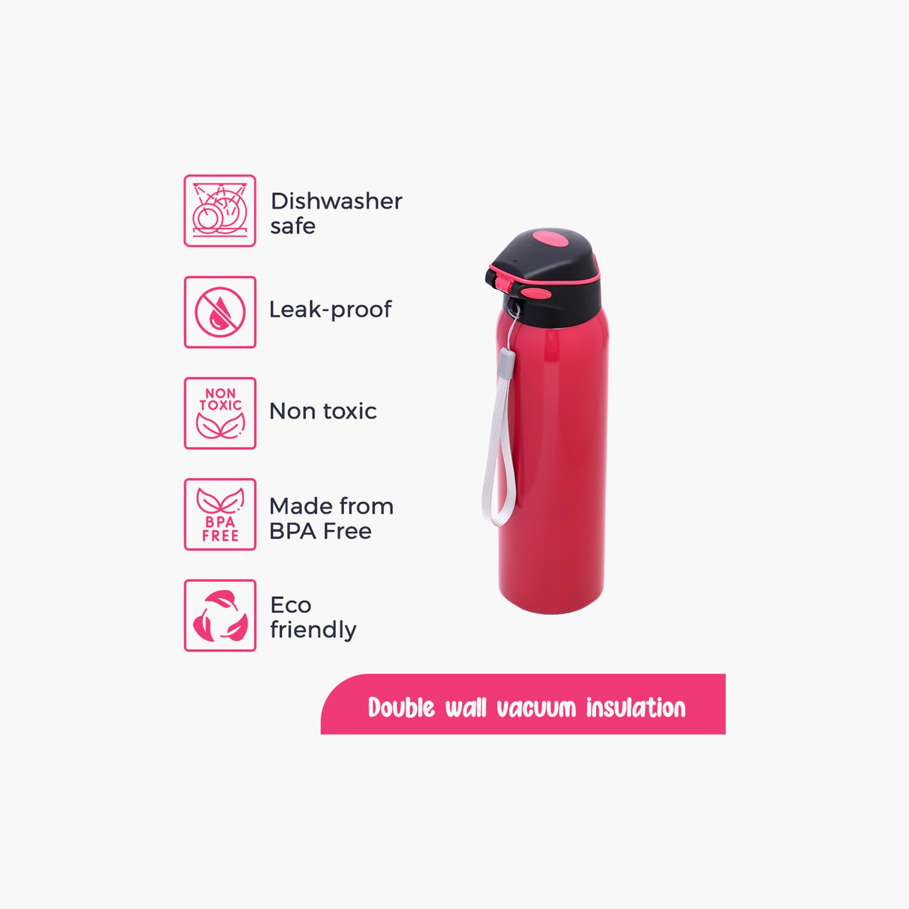 Eazy Kids Double Wall Insulated School Water Bottle, 500ml-school-waterbottles-image-4