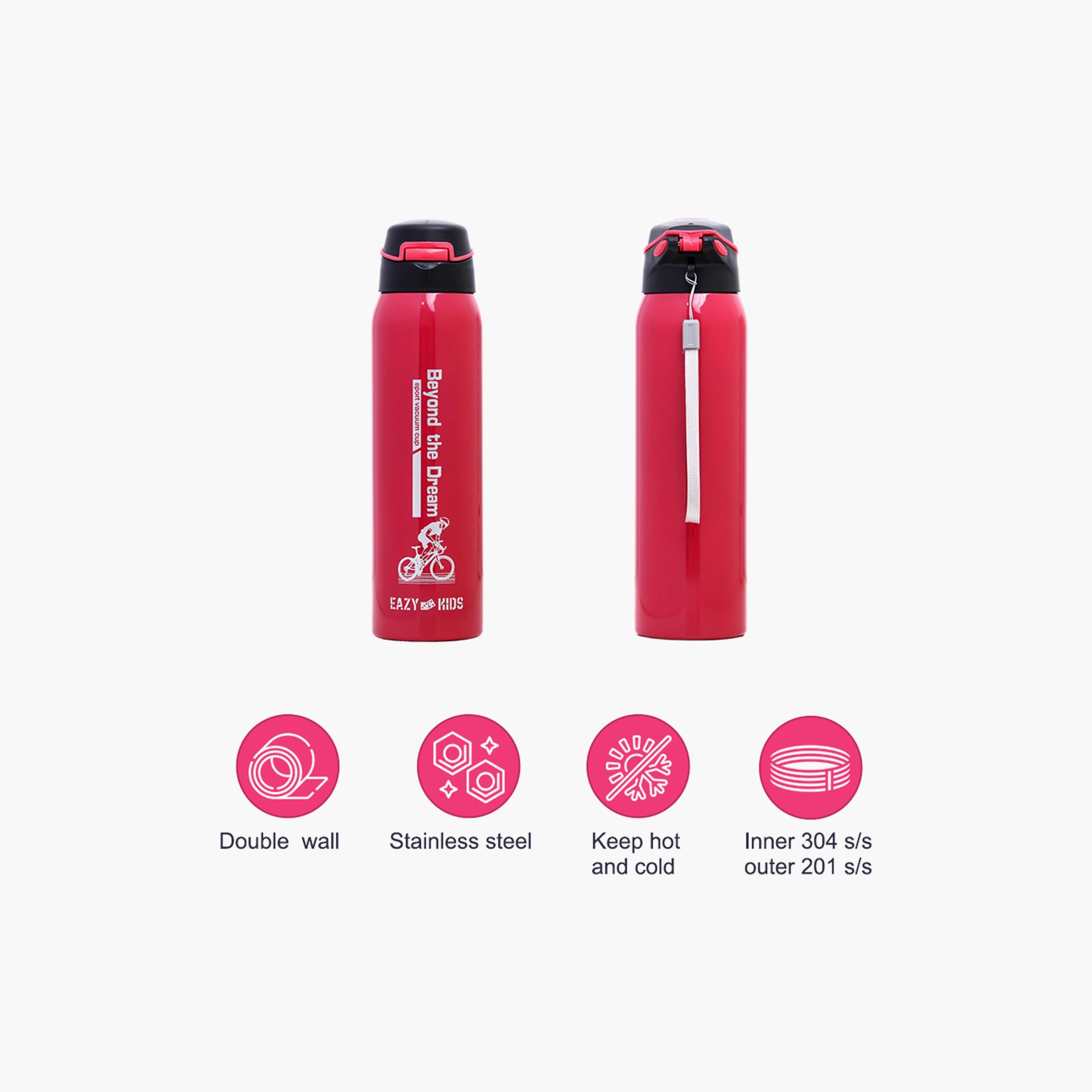 Eazy Kids Double Wall Insulated School Water Bottle, 500ml-school-waterbottles-image-6