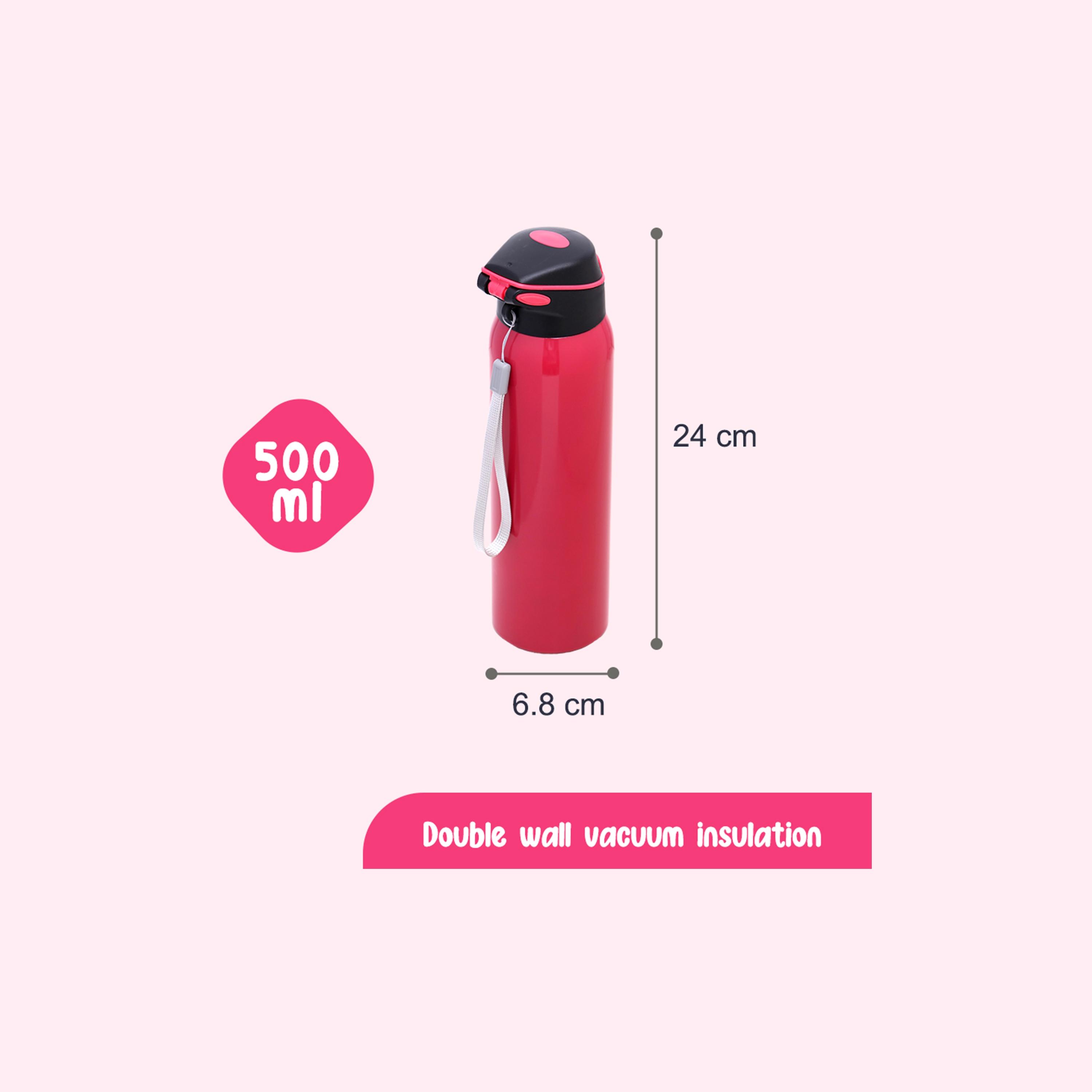 Eazy Kids Double Wall Insulated School Water Bottle, 500ml-school-waterbottles-image-7