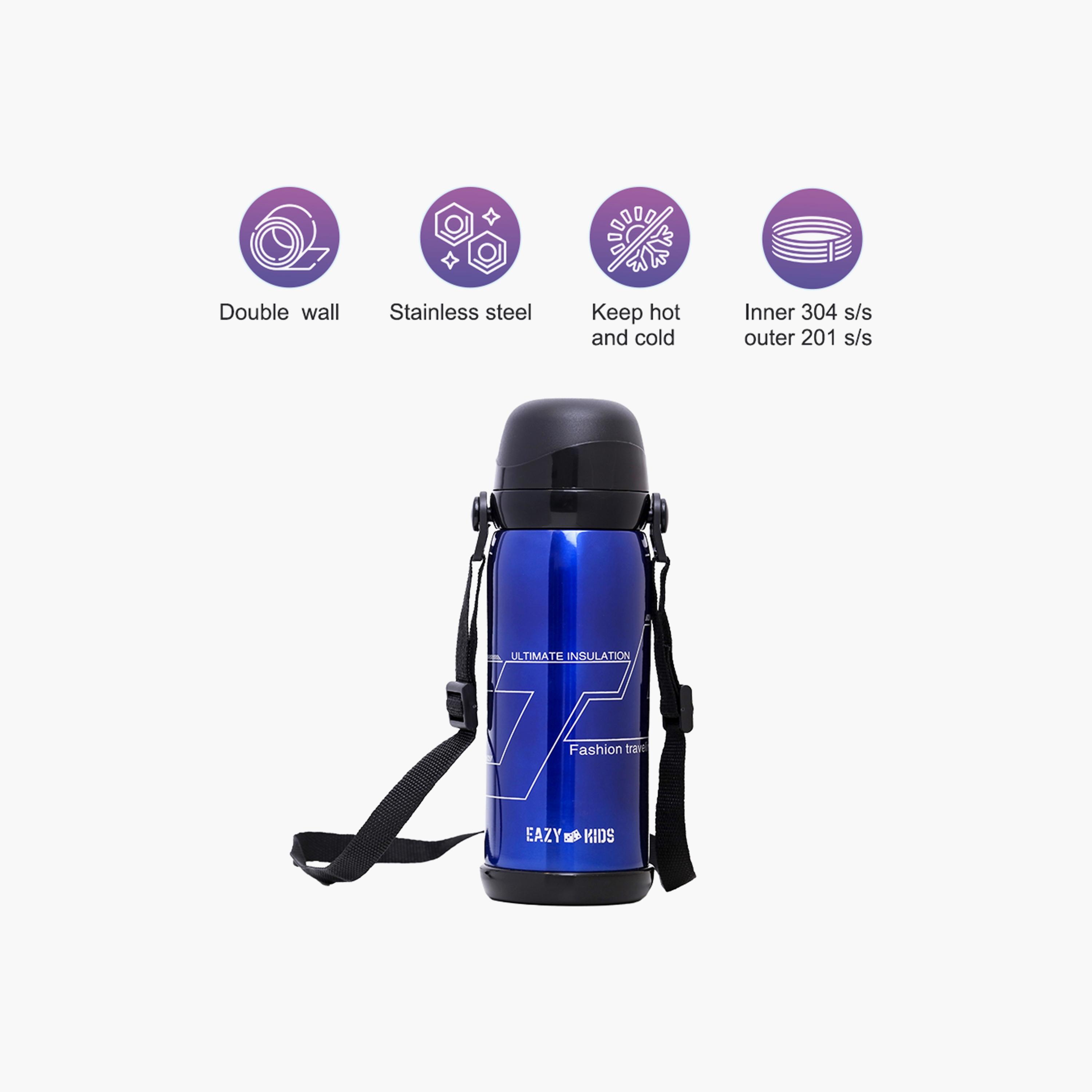 Eazy Kids Double Wall Insulated School Water Bottle, 800ml-school-waterbottles-image-2