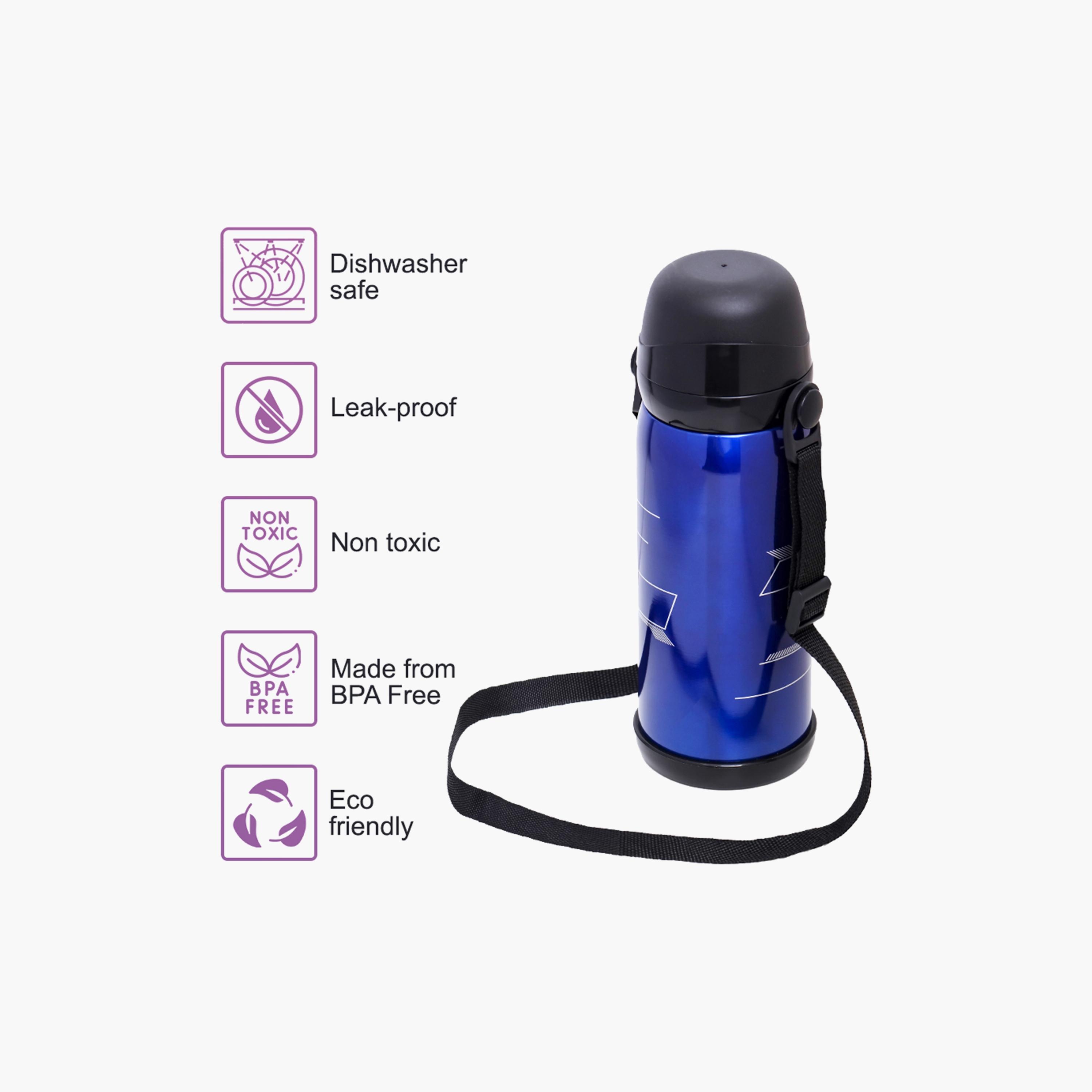 Eazy Kids Double Wall Insulated School Water Bottle, 800ml-school-waterbottles-image-6