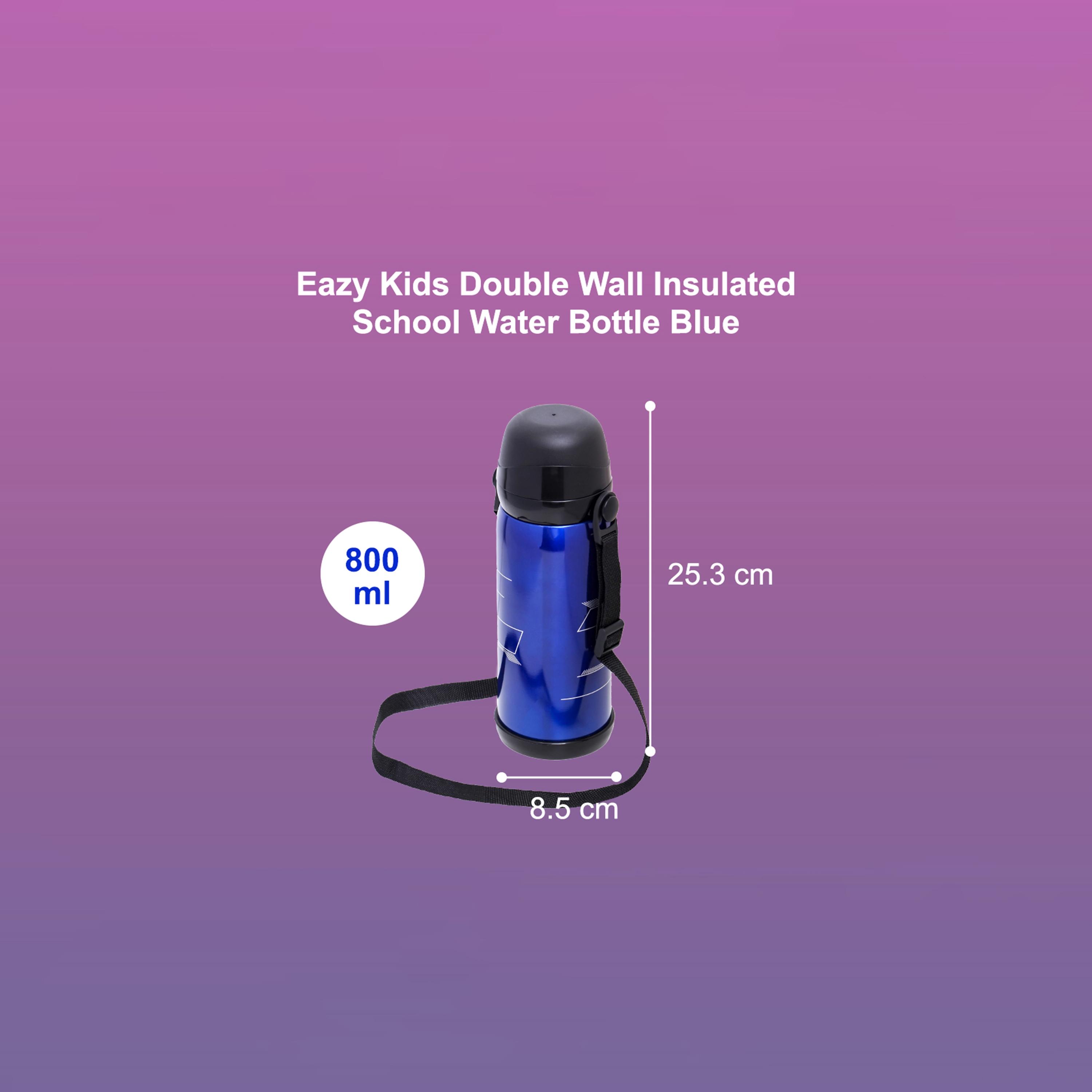 Eazy Kids Double Wall Insulated School Water Bottle, 800ml-school-waterbottles-image-9