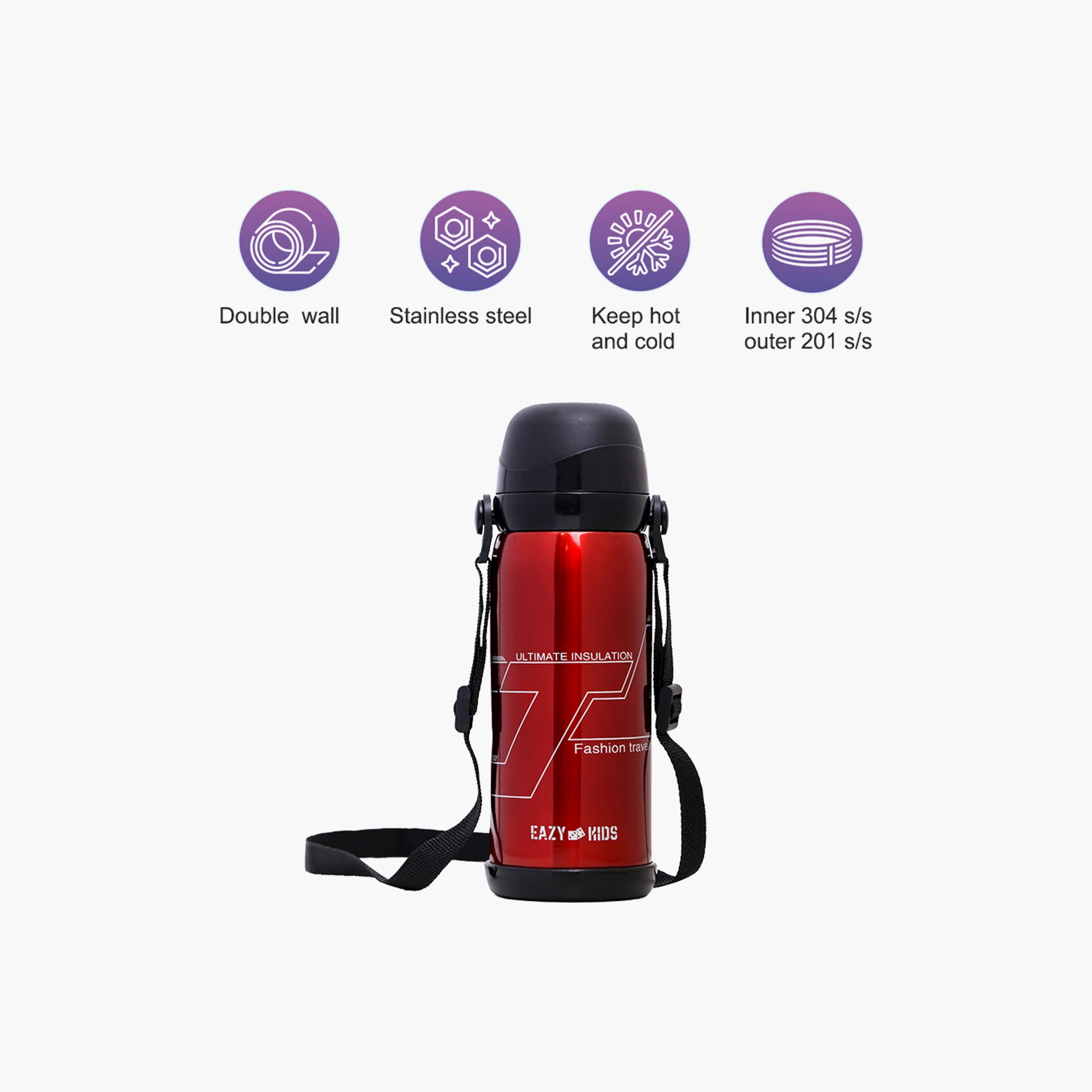 Eazy Kids Double Wall Insulated School Water Bottle, 800ml-school-waterbottles-image-2