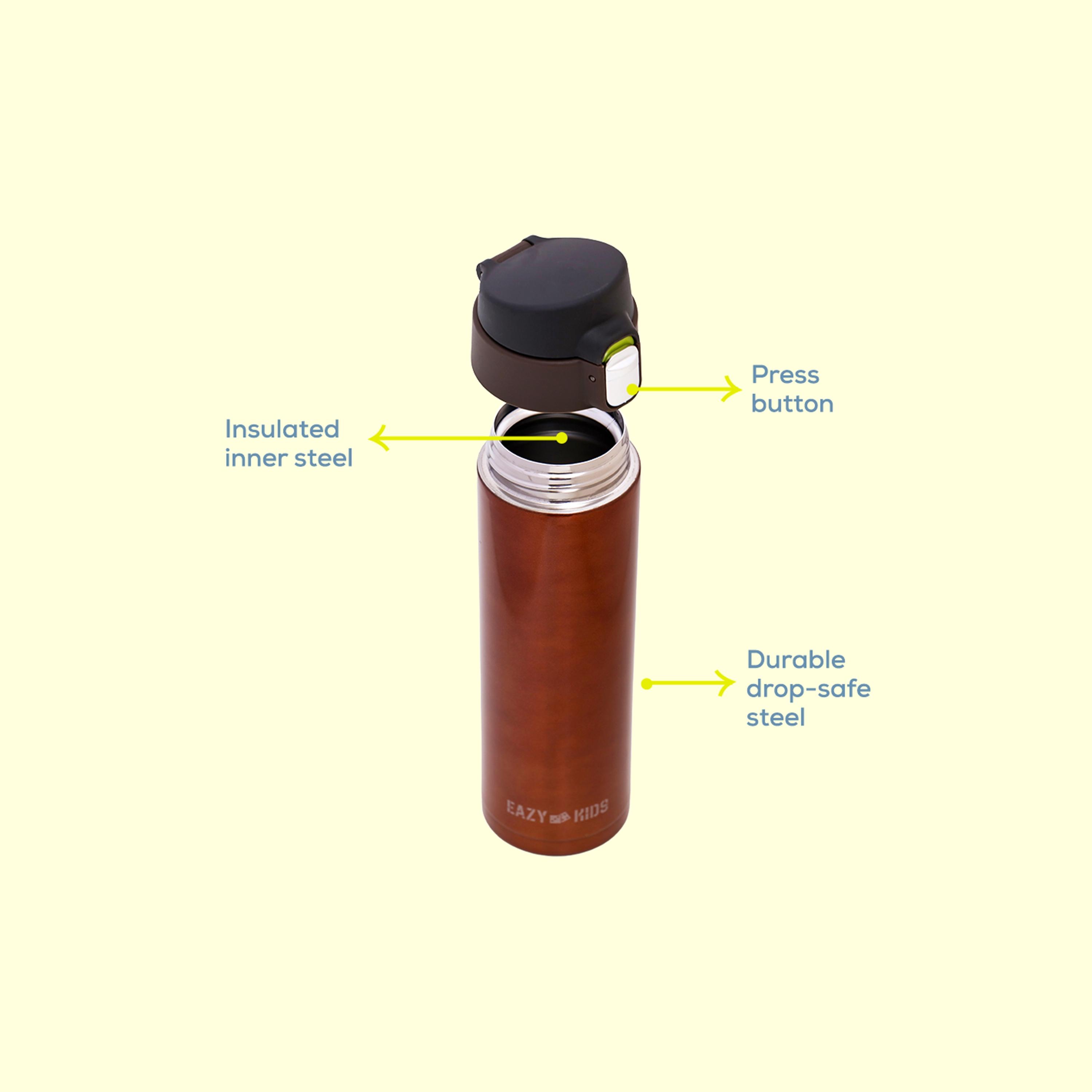 زجاجة مياه معزولة بجدار مزدوج من إيزي كيدز، 500 مل-school-waterbottles-image-5