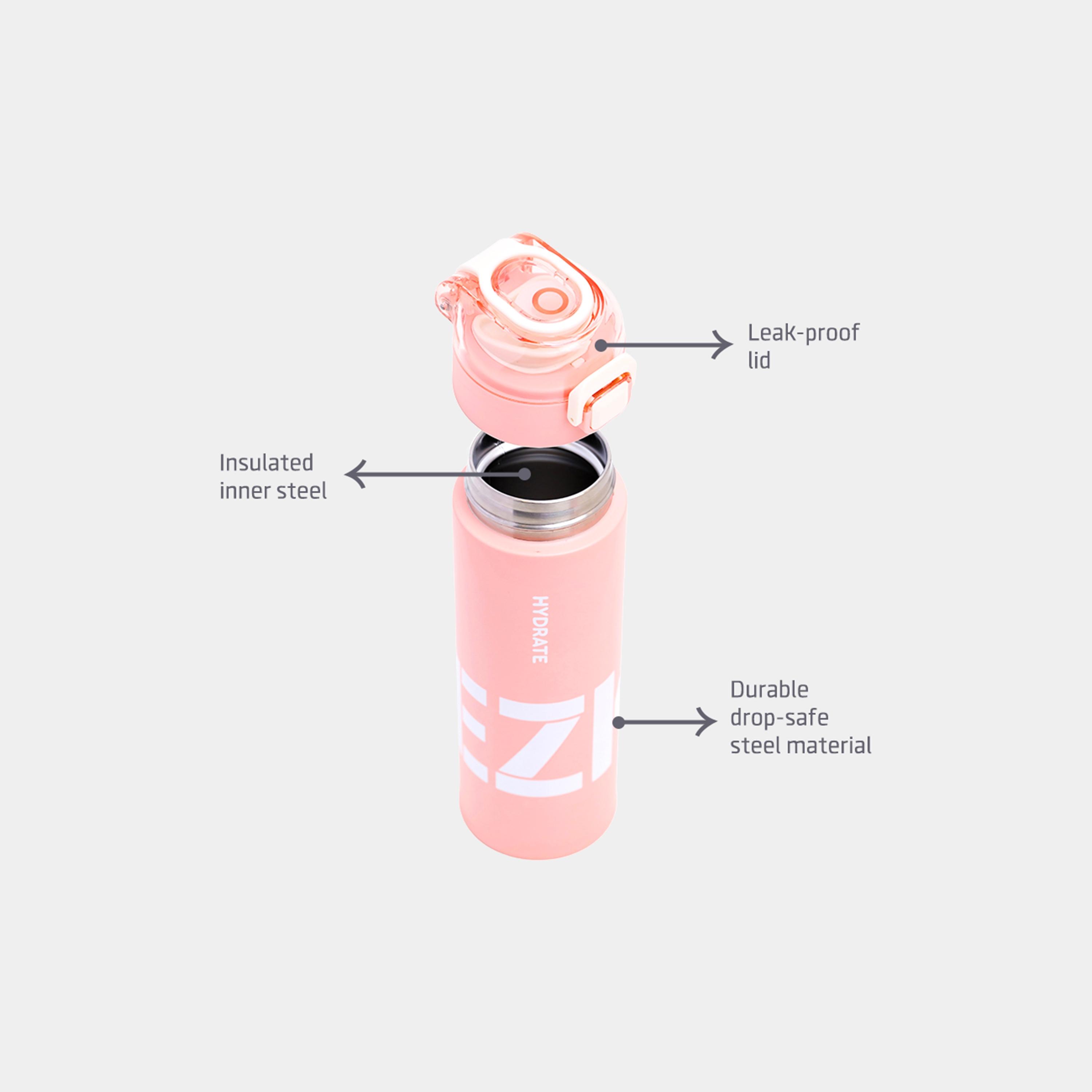 زجاجة مياه معزولة بجدار مزدوج من إيزي كيدز، 550 مل-school-waterbottles-image-7