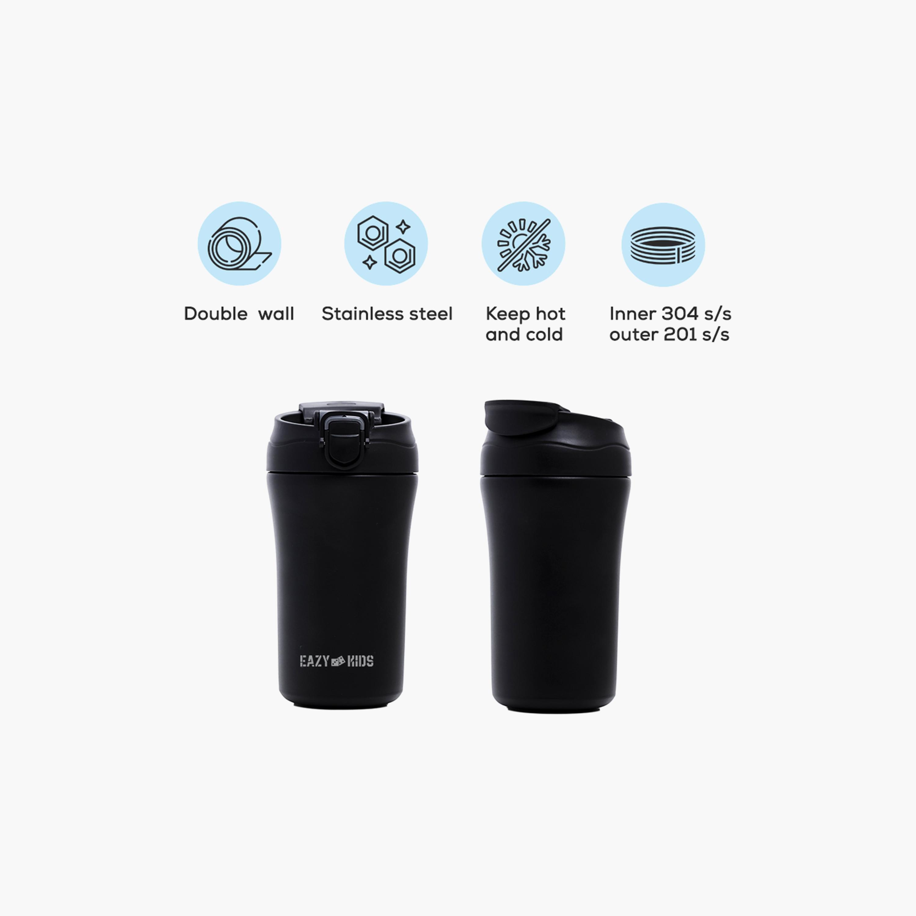 زجاجة مياه معزولة بجدار مزدوج من إيزي كيدز، 400 مل-school-waterbottles-image-2