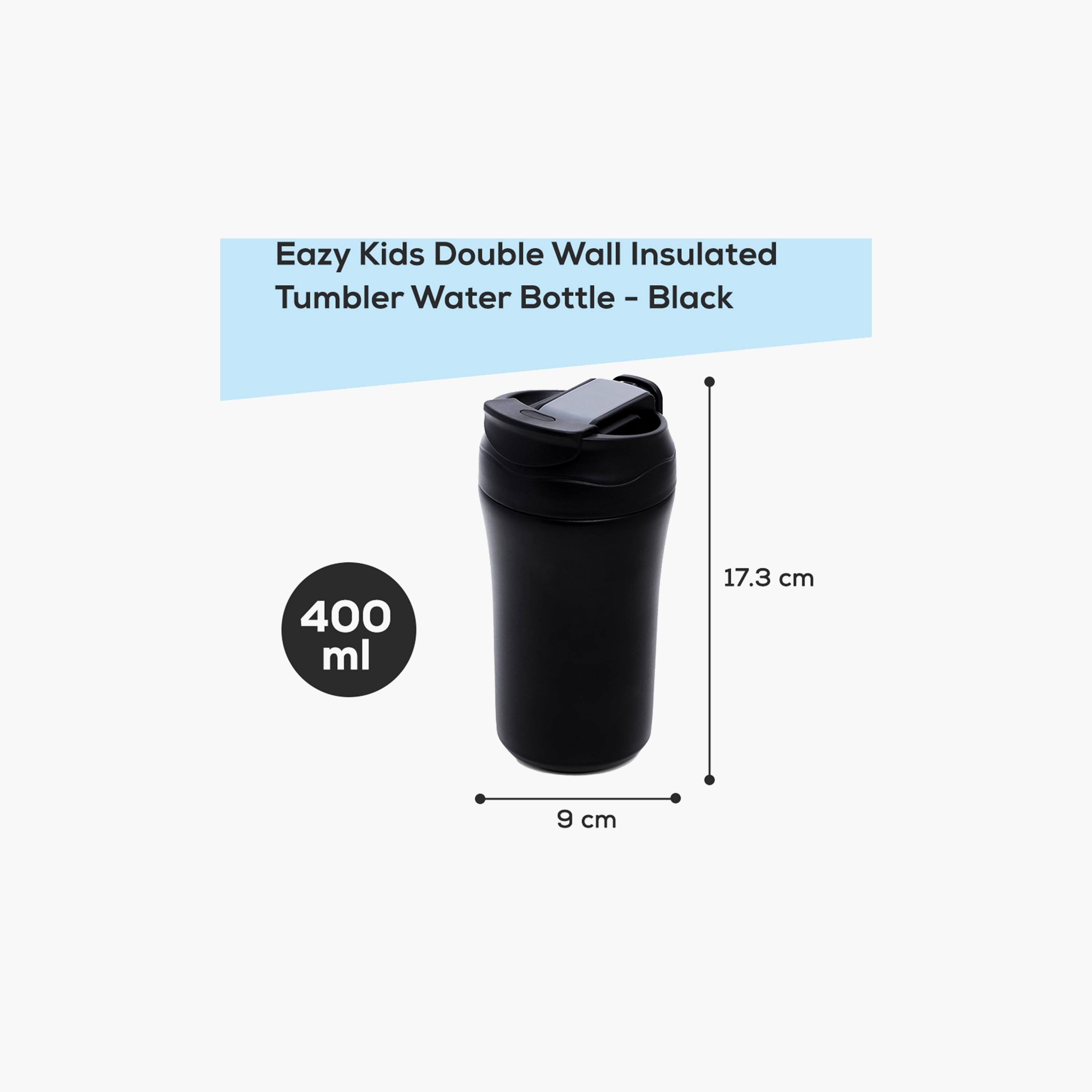 زجاجة مياه معزولة بجدار مزدوج من إيزي كيدز، 400 مل-school-waterbottles-image-1