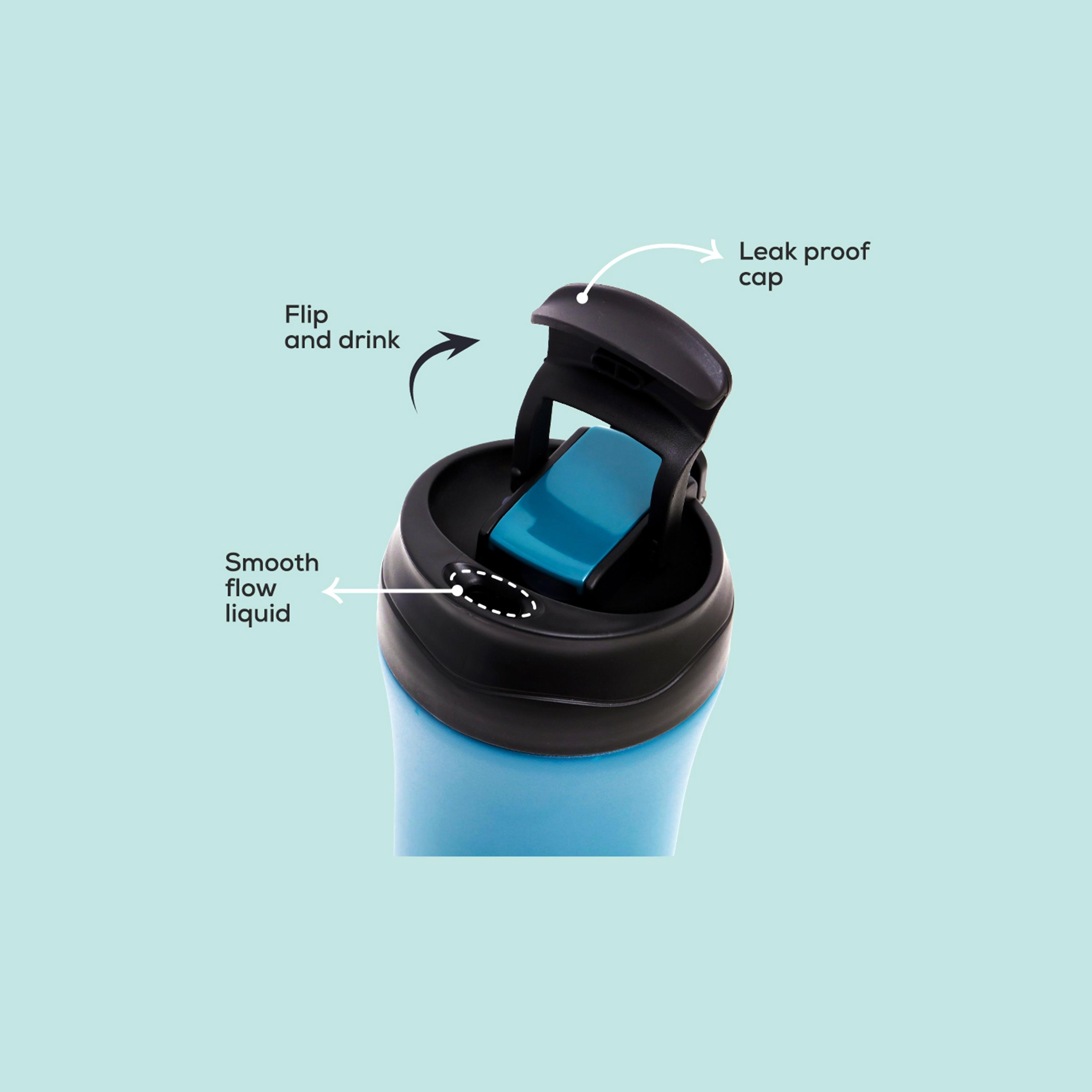 زجاجة مياه معزولة بجدار مزدوج من إيزي كيدز، 400 مل-school-waterbottles-image-7