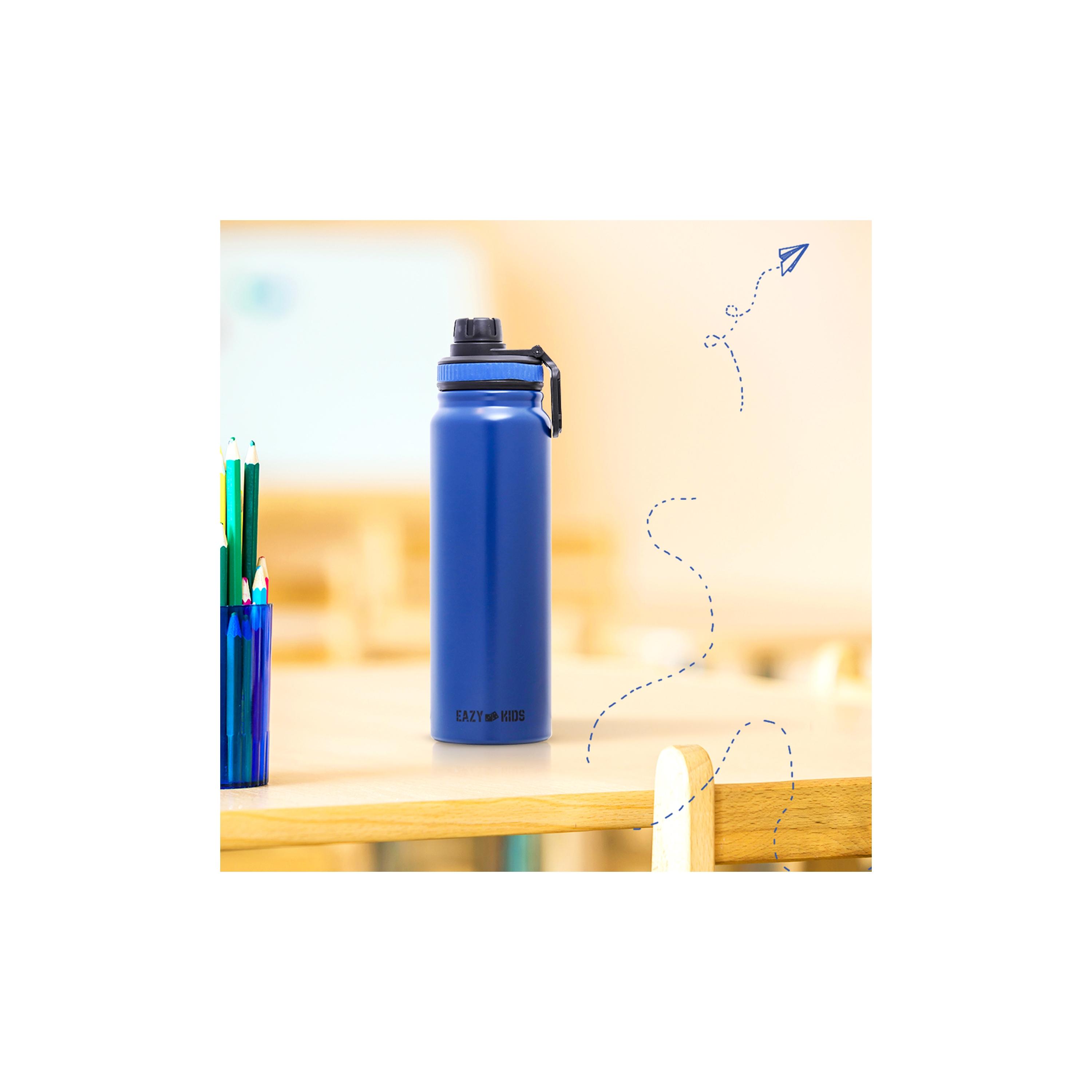 زجاجة مياه معزولة بجدار مزدوج من إيزي كيدز، 800 مل-school-waterbottles-image-2