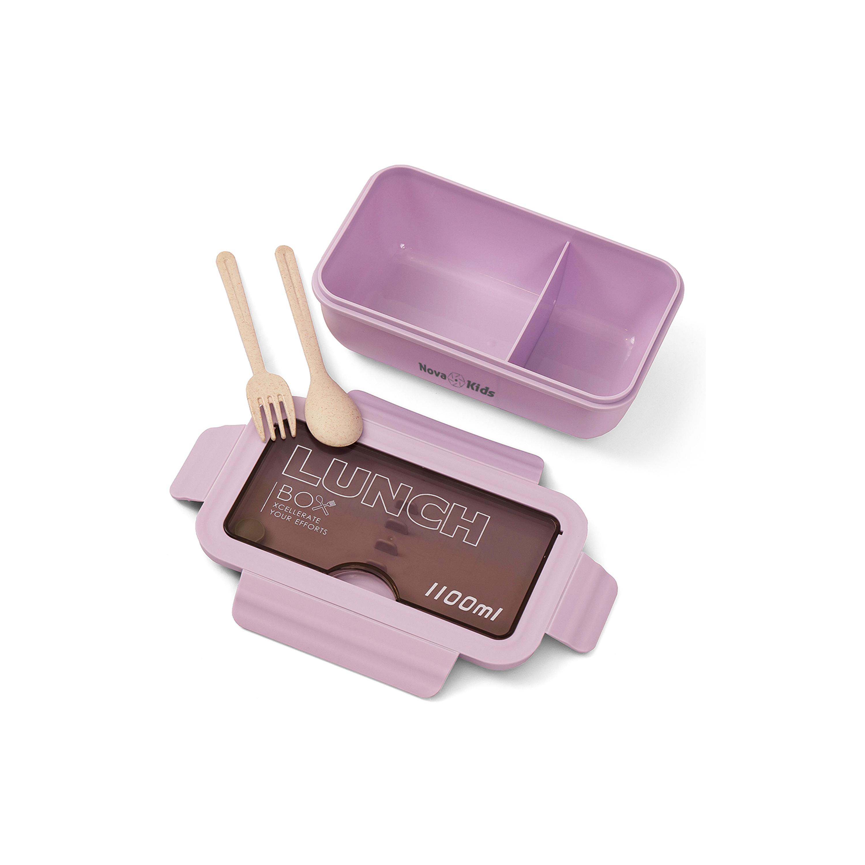 صندوق غداء مع ملعقة وشوكة من نوفا كيدز، 1100 مل-school-lunchessentials-lunchboxes-image-5
