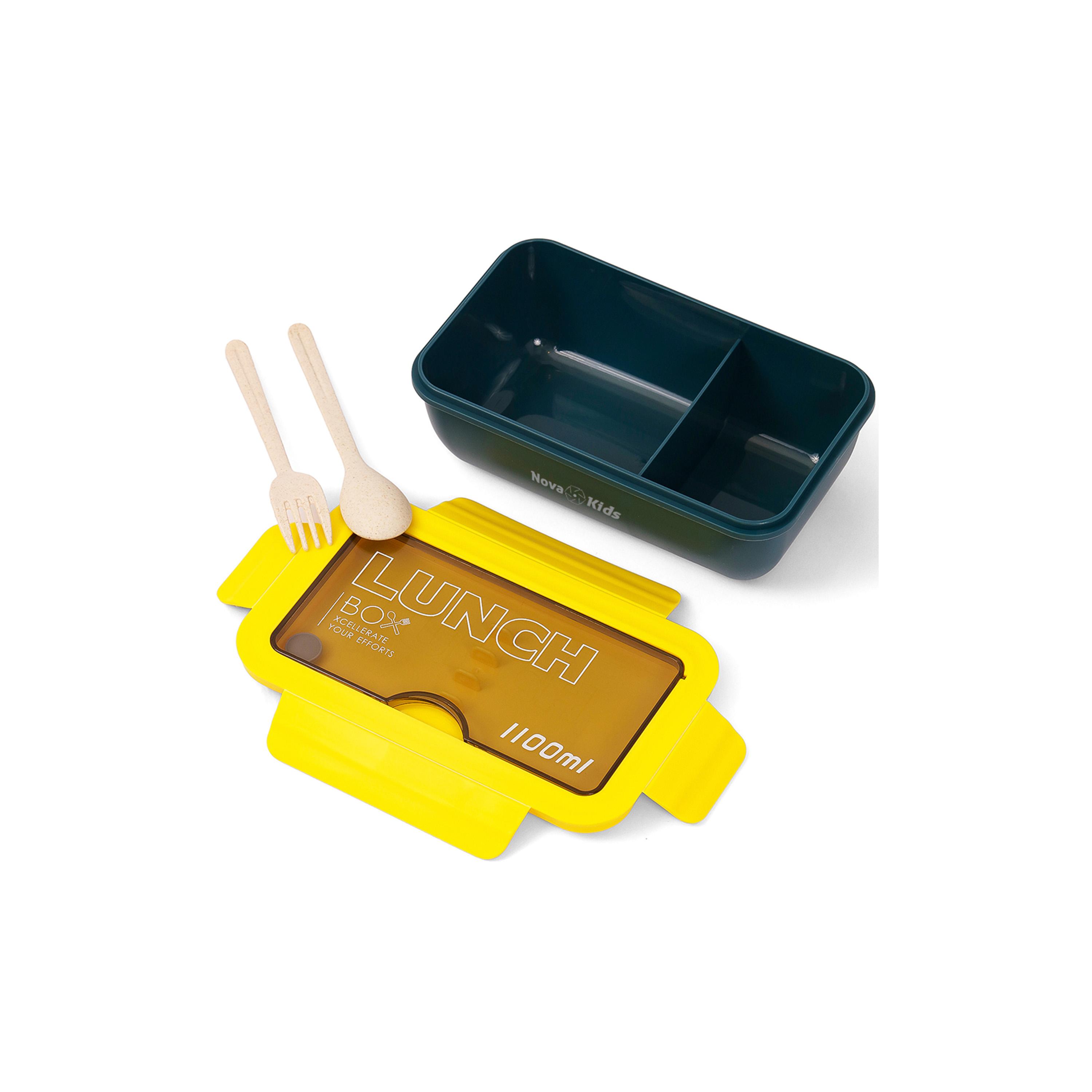 صندوق غداء مع ملعقة وشوكة من نوفا كيدز، 1100 مل-school-lunchessentials-lunchboxes-image-5