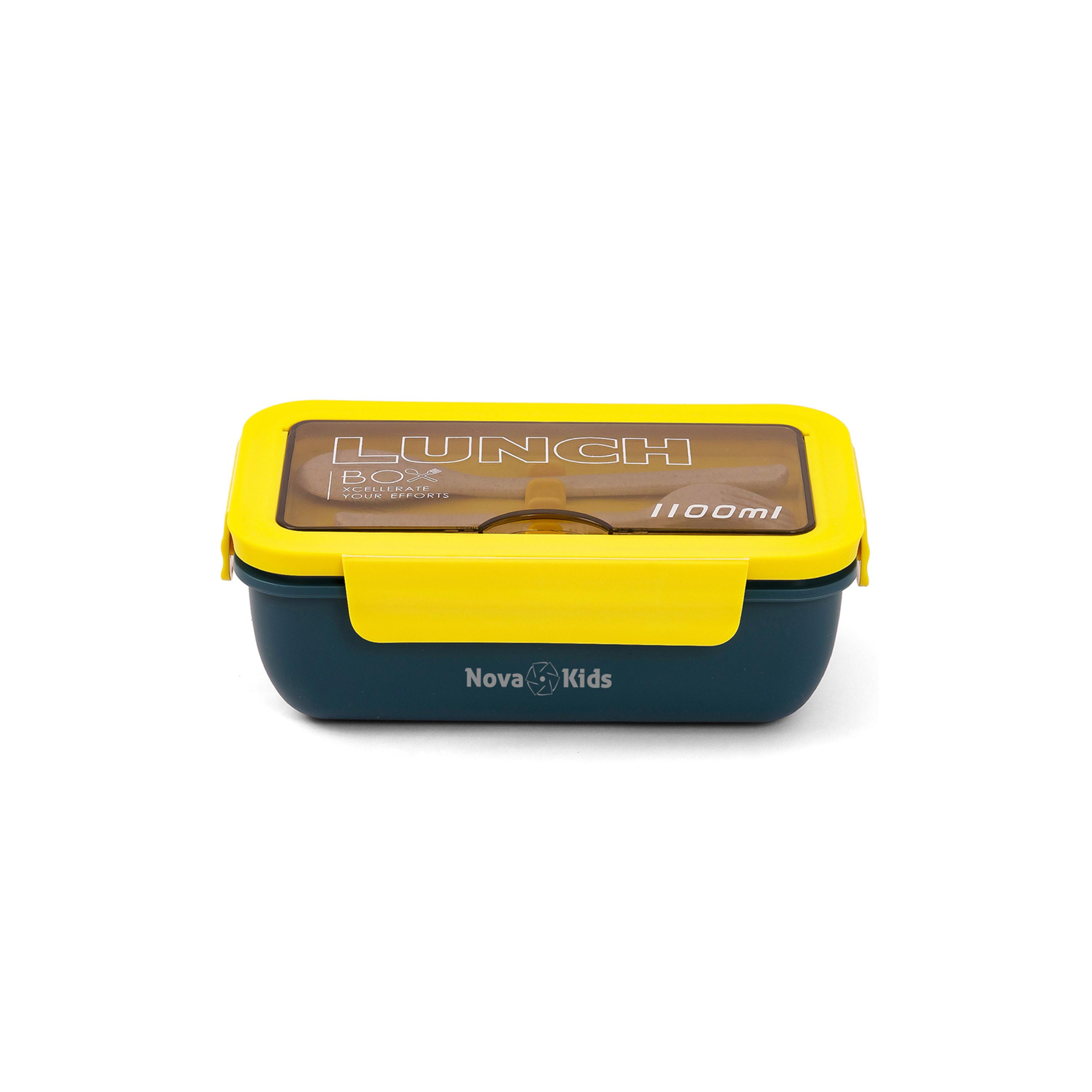 صندوق غداء مع ملعقة وشوكة من نوفا كيدز، 1100 مل-school-lunchessentials-lunchboxes-image-6