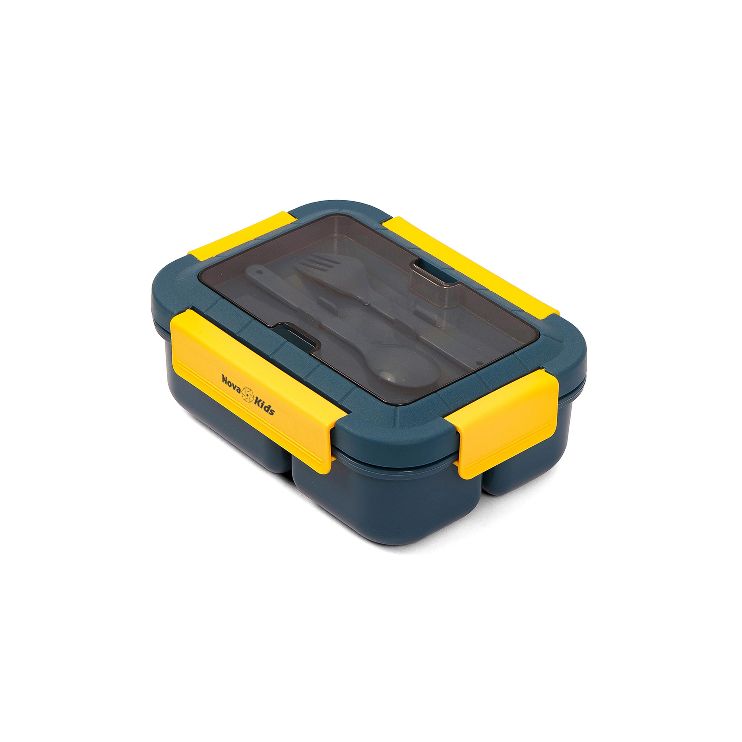 صندوق غداء مع ملعقة وشوكة من نوفا كيدز-school-lunchessentials-lunchboxes-image-1