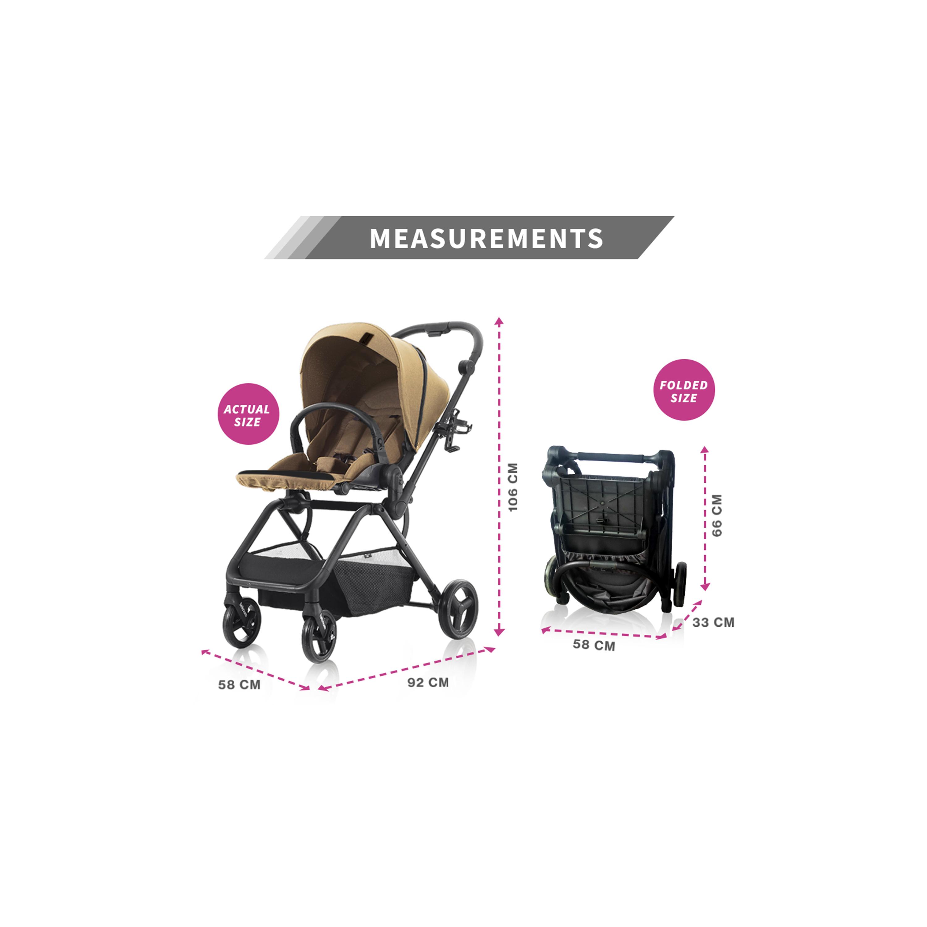 عربة سفر قابلة للعكس من تيكنوم، كاكي-baby-gear-strollersandprams-strollers-image-7