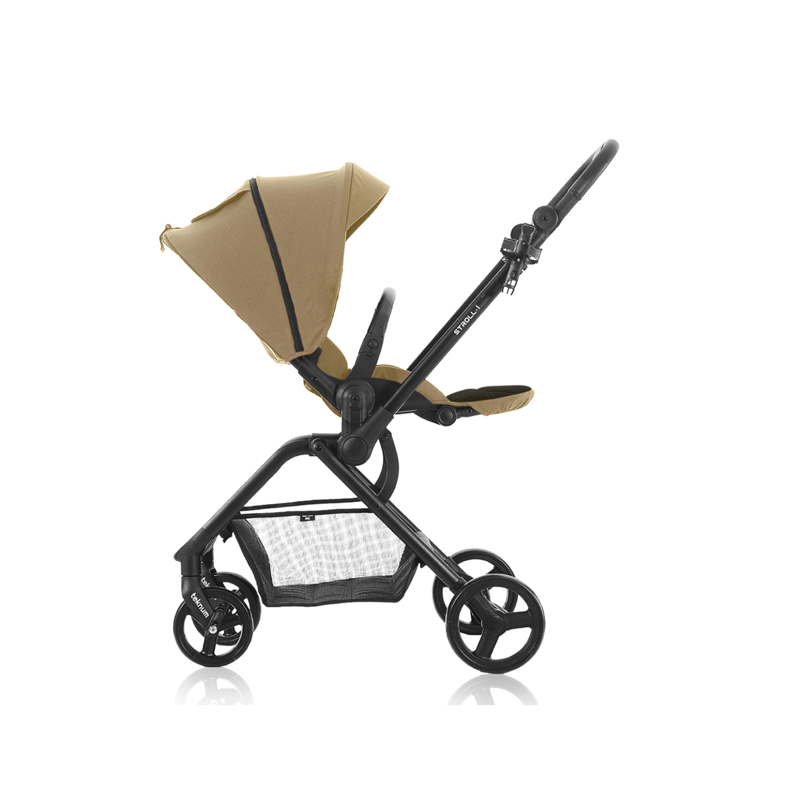 Teknum Reversible Travel Stroller & Compact Car Seat, Khaki-baby-gear-strollersandprams-strollers-image-12