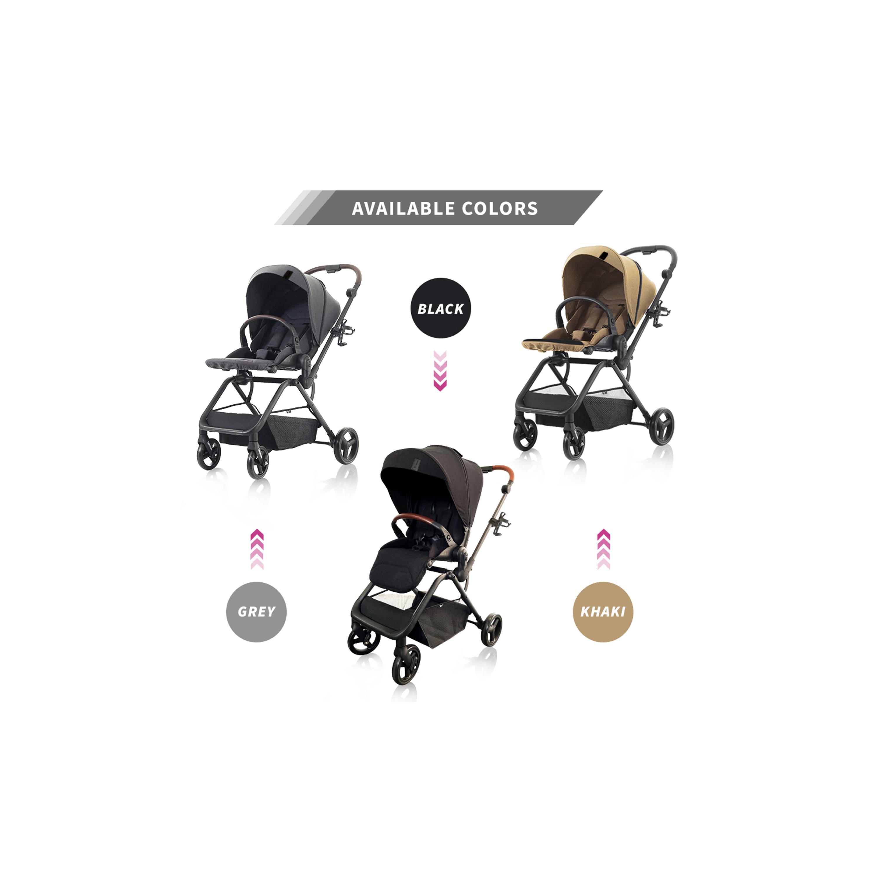 Teknum Reversible Travel Stroller & Compact Car Seat, Khaki-baby-gear-strollersandprams-strollers-image-13