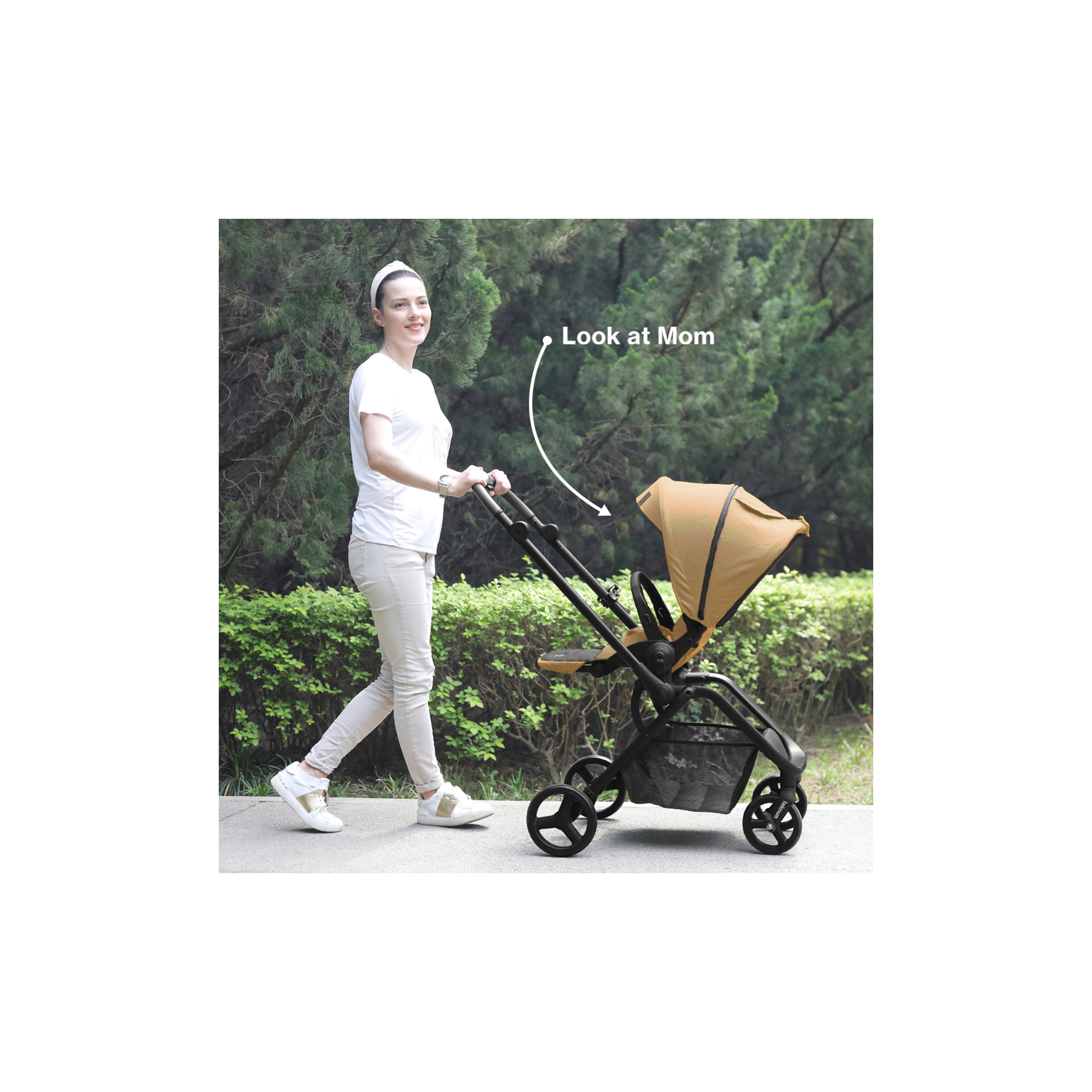Teknum Reversible Travel Stroller & Compact Car Seat, Khaki-baby-gear-strollersandprams-strollers-image-18