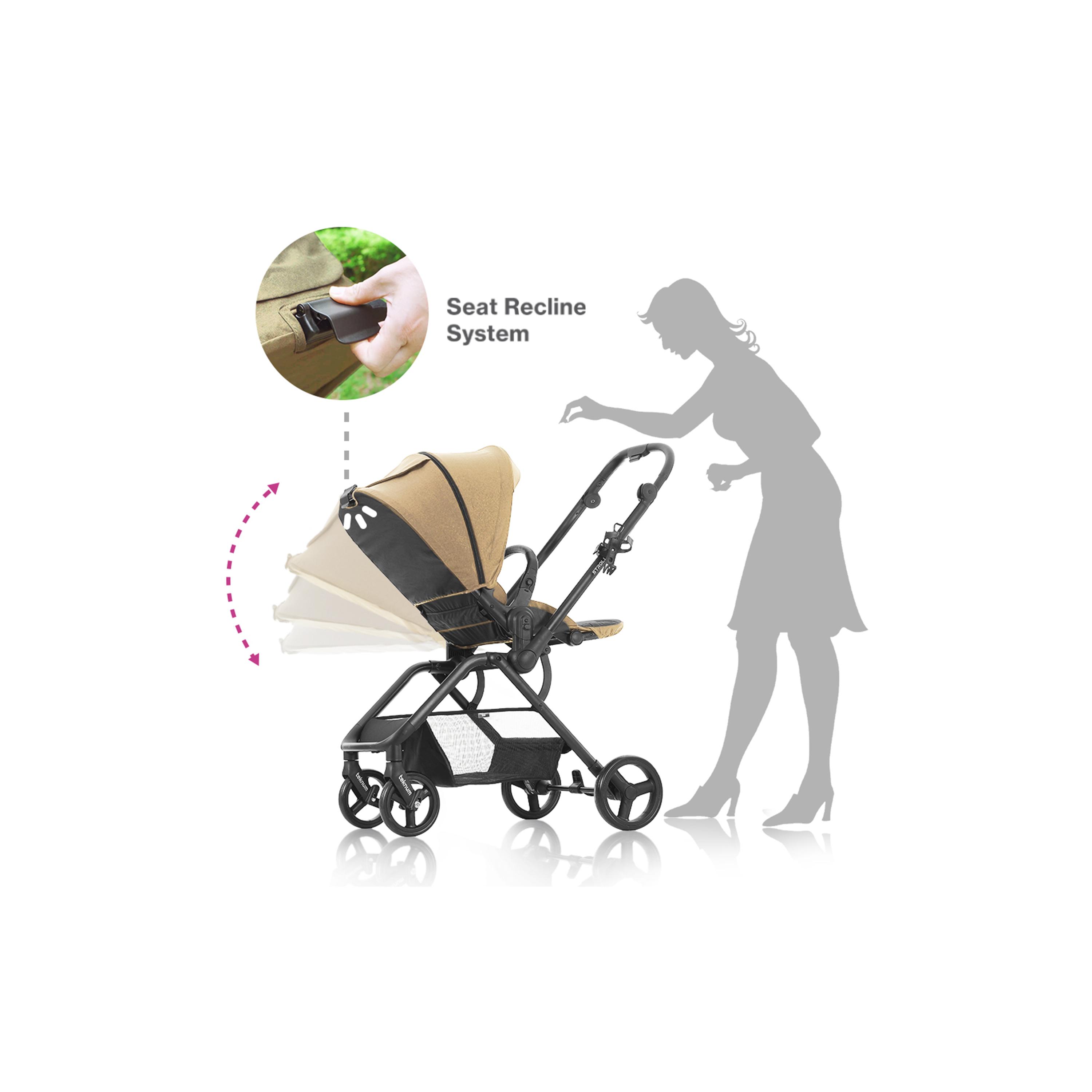 Teknum Reversible Travel Stroller & Compact Car Seat, Khaki-baby-gear-strollersandprams-strollers-image-20