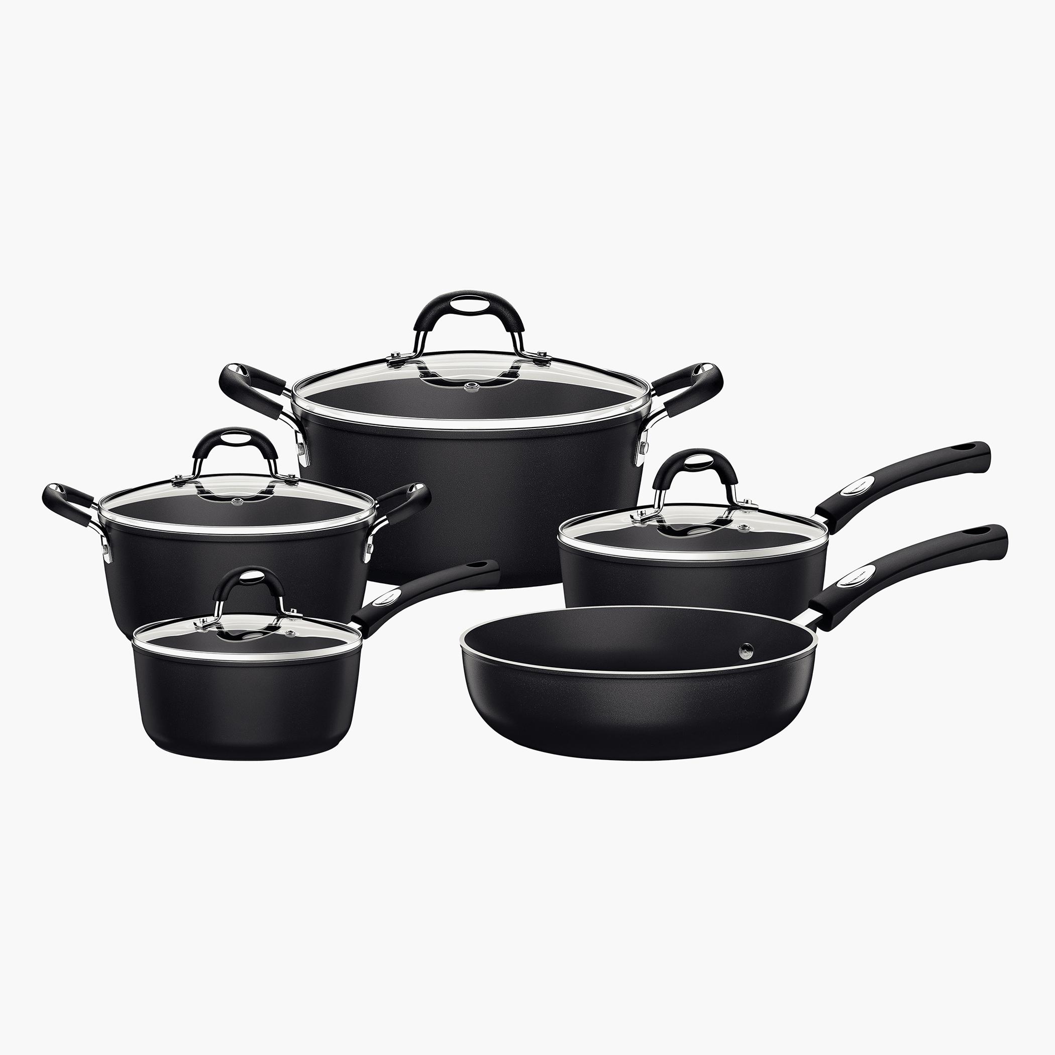 Tramontina Monaco 9-Piece Aluminium Induction Base Cookware Set