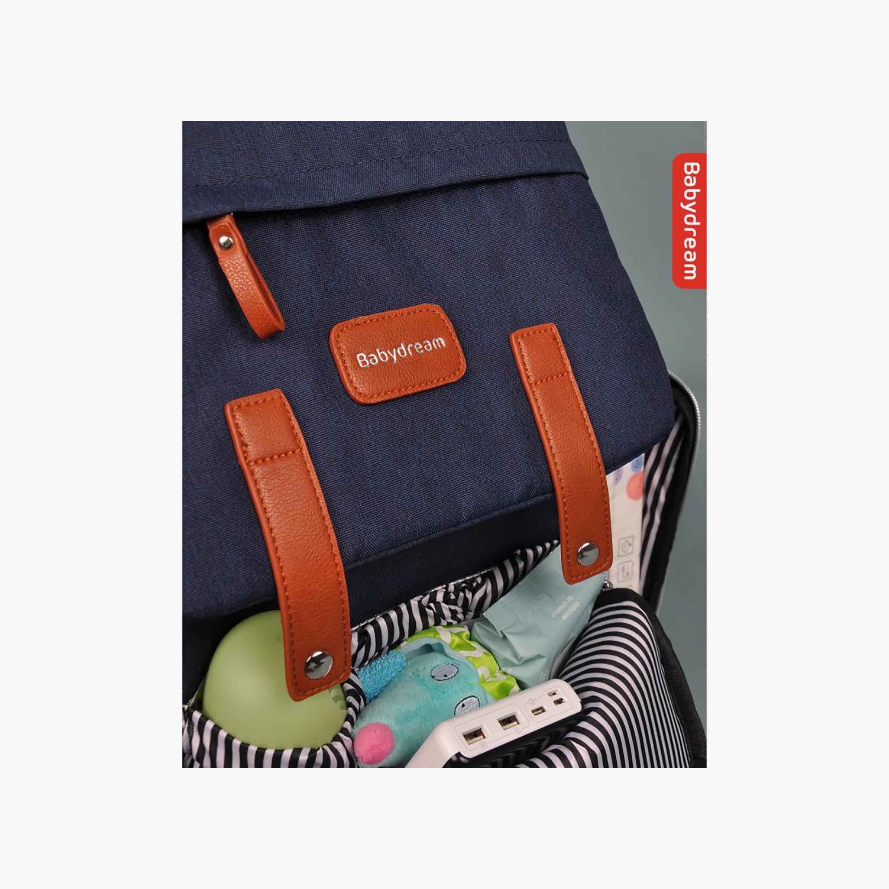 Babydream Waterproof Diaper, Navy Blue-baby-diapering-diaperbags-image-4