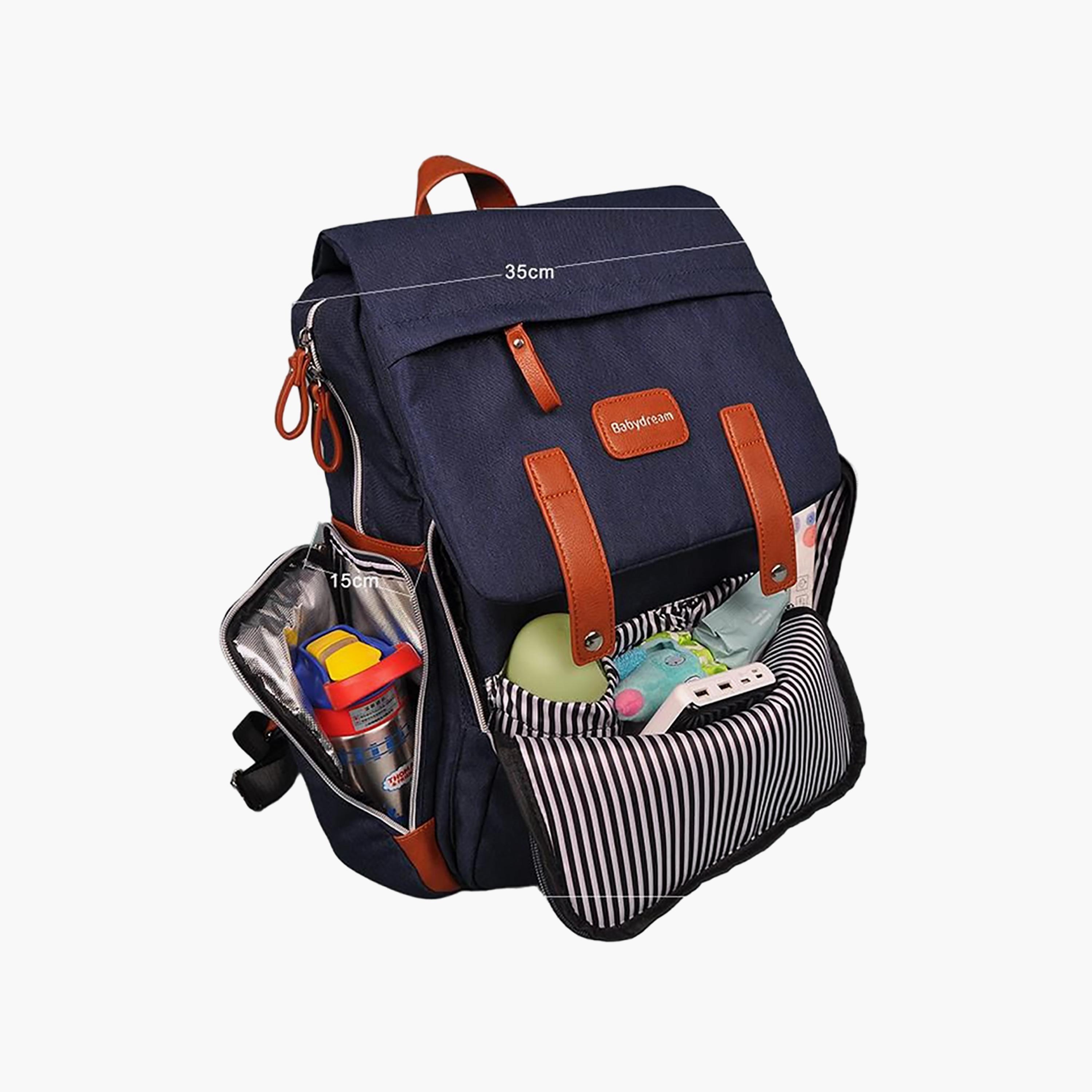 Babydream Waterproof Diaper, Navy Blue-baby-diapering-diaperbags-image-5
