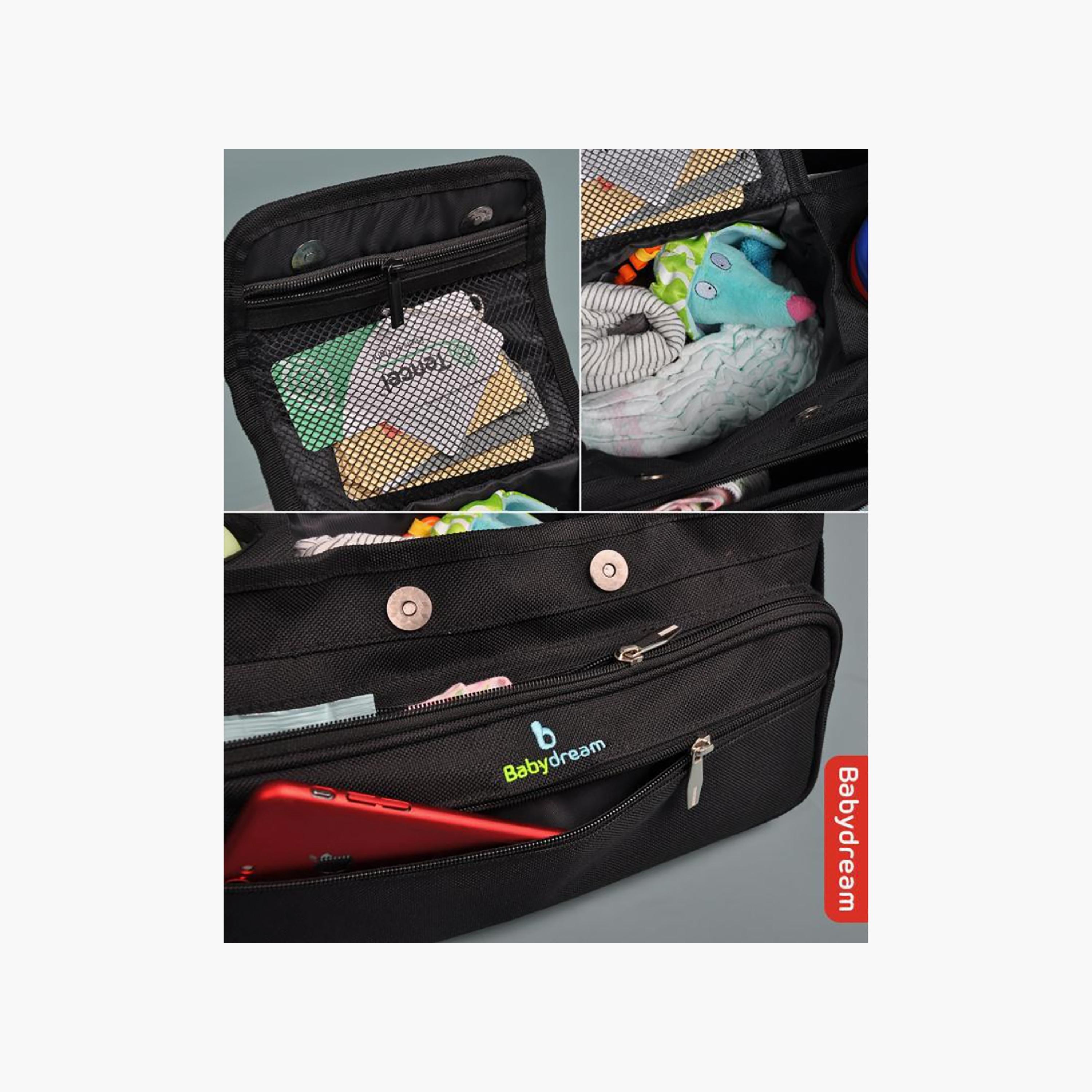 Babydream Stroller Diaper Bag, Black-baby-gear-diaperbags-image-2
