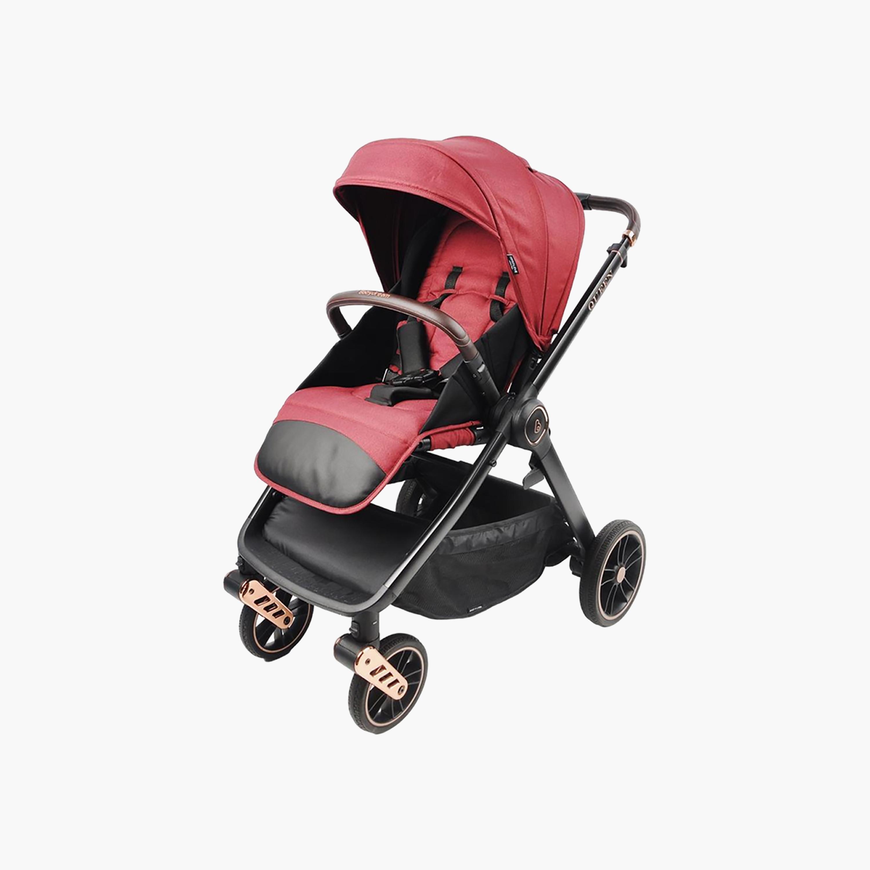 Babydream Foldable  Premium Queen Stroller, Red-baby-gear-strollersandprams-strollers-image-1