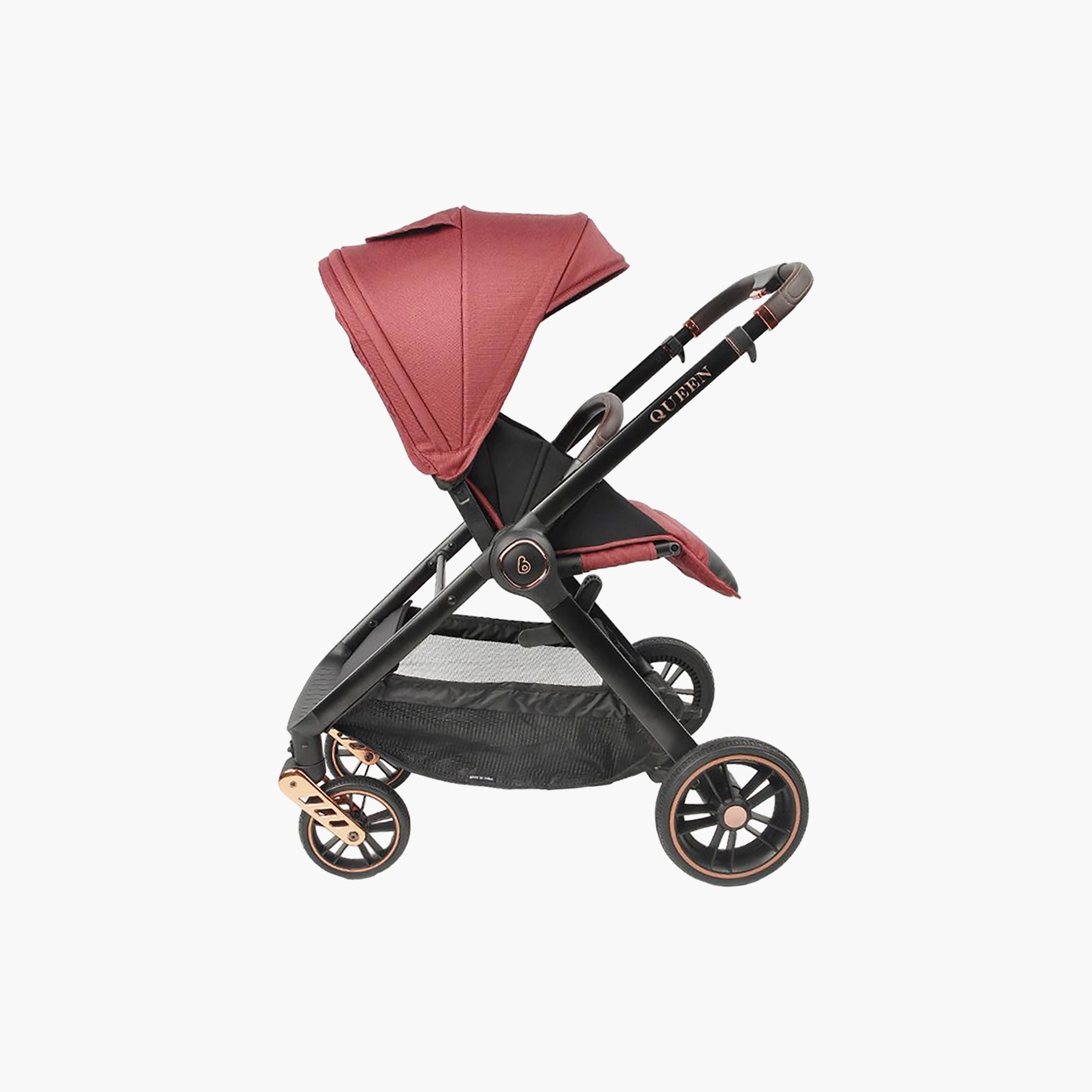Babydream Foldable  Premium Queen Stroller, Red-baby-gear-strollersandprams-strollers-image-4
