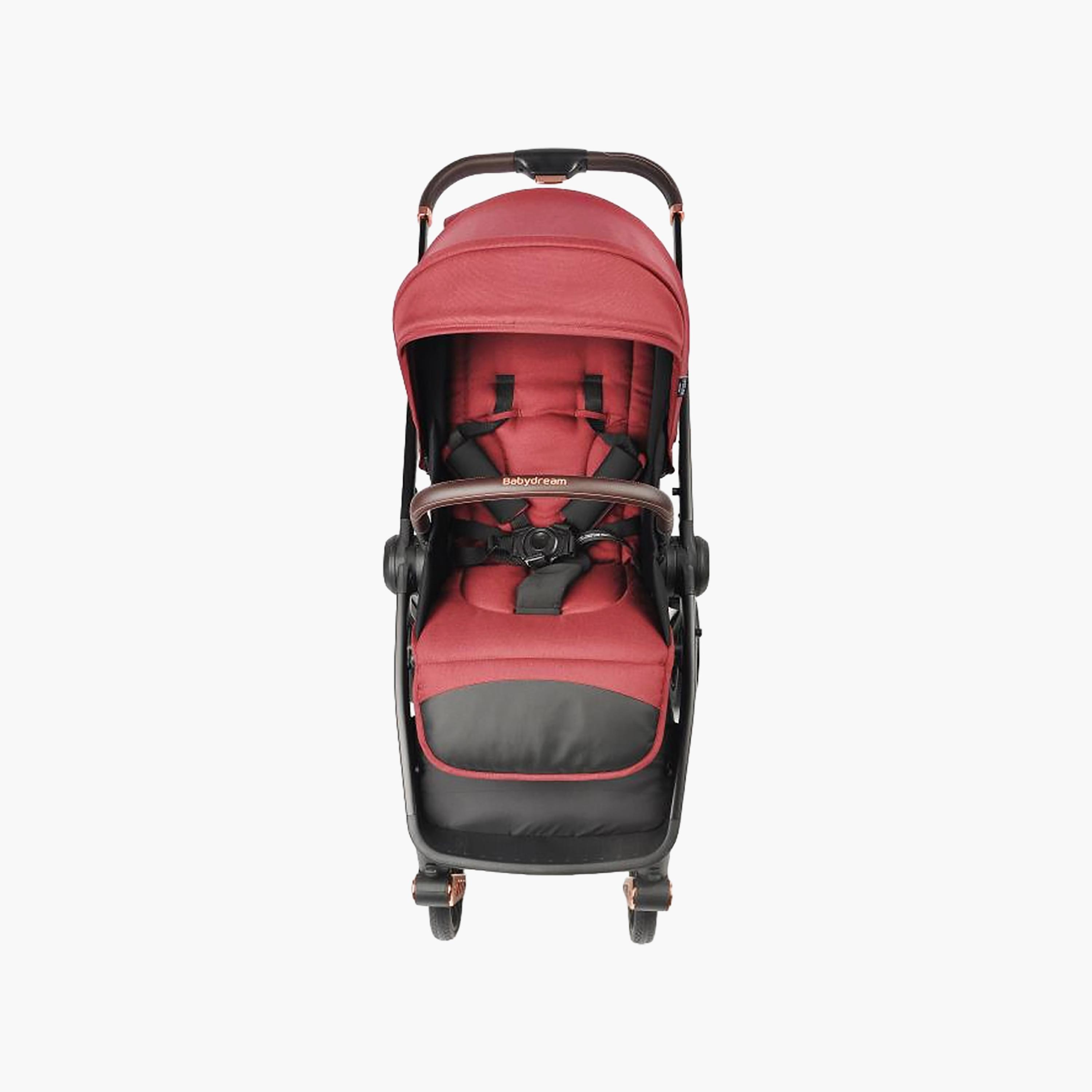 Babydream Foldable  Premium Queen Stroller, Red-baby-gear-strollersandprams-strollers-image-5