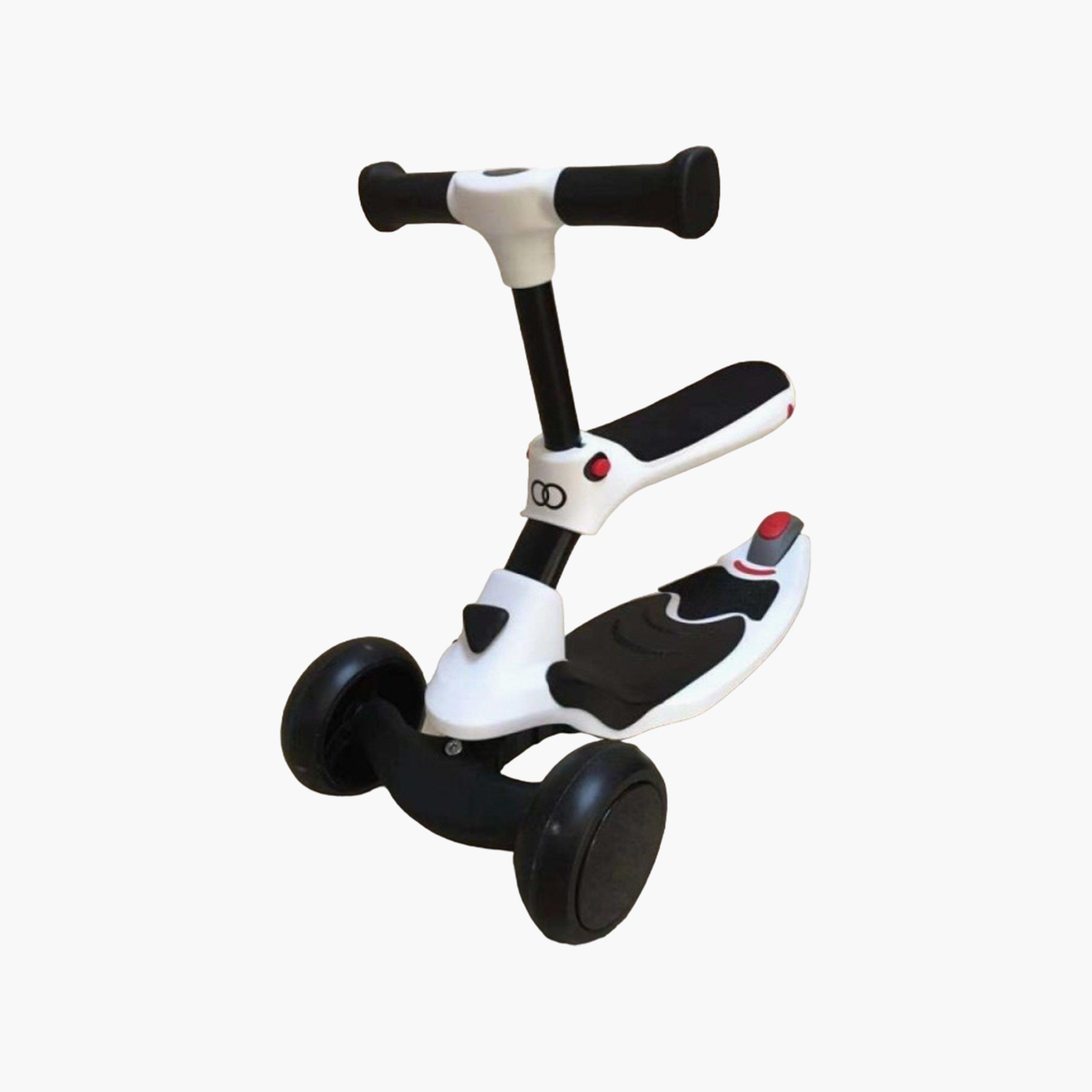سكوتر 2 في 1 من بيبيدريم، ابيض-toys-outdoor-scooters-image-1