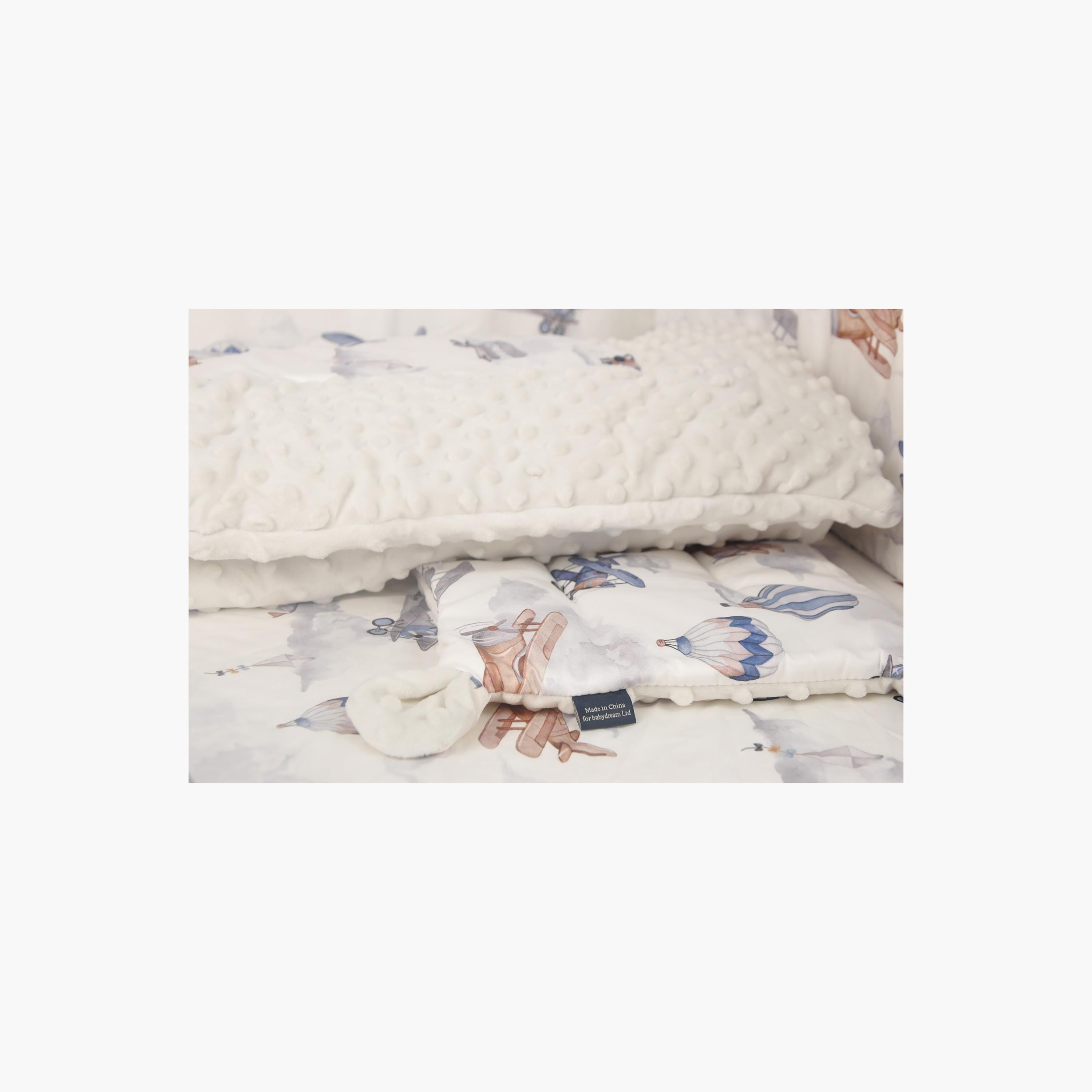 Babydream 4-Piece Crib Bedding Set, Grey-baby-nursery-babybedding-image-11