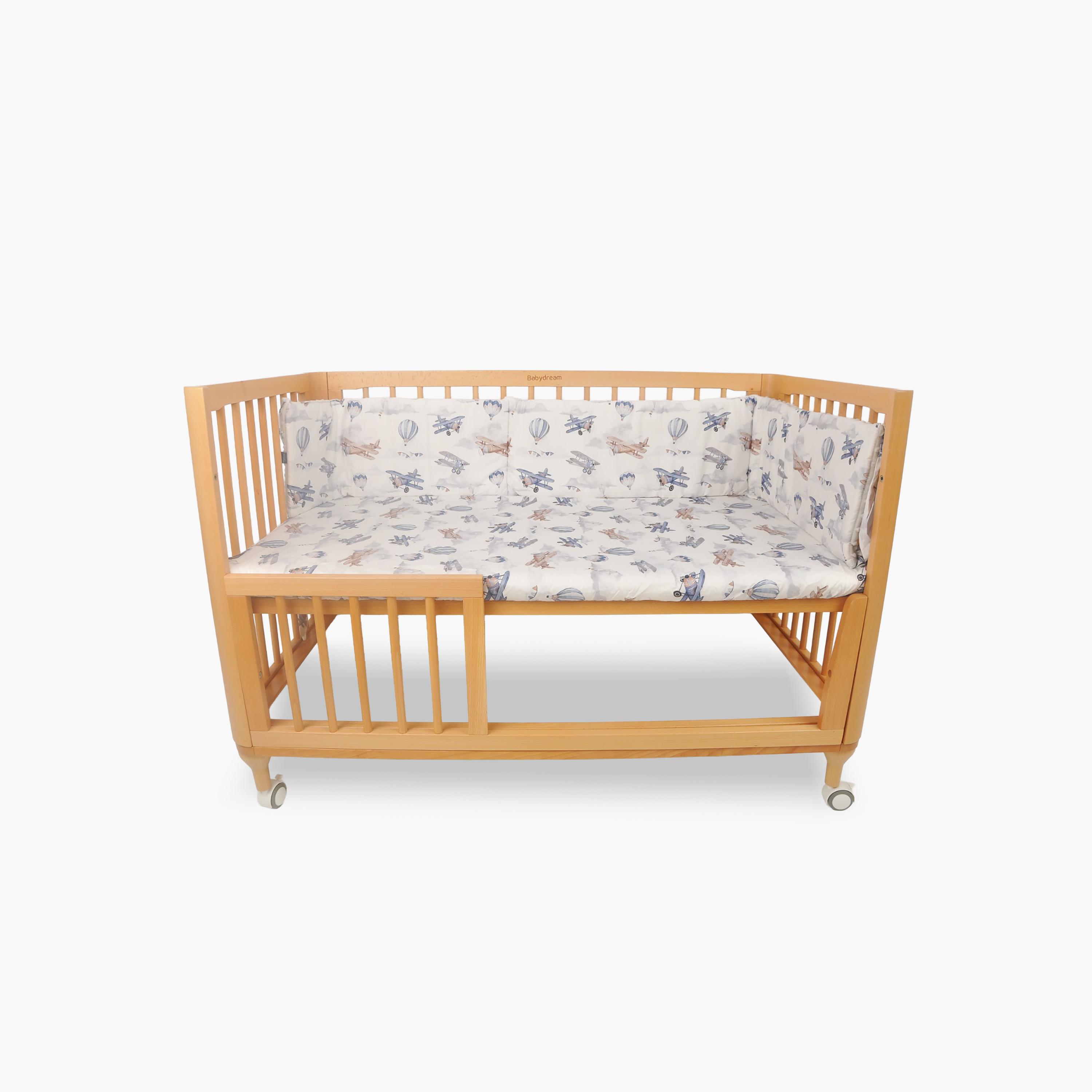 Babydream 4-Piece Crib Bedding Set, Grey-baby-nursery-babybedding-image-12
