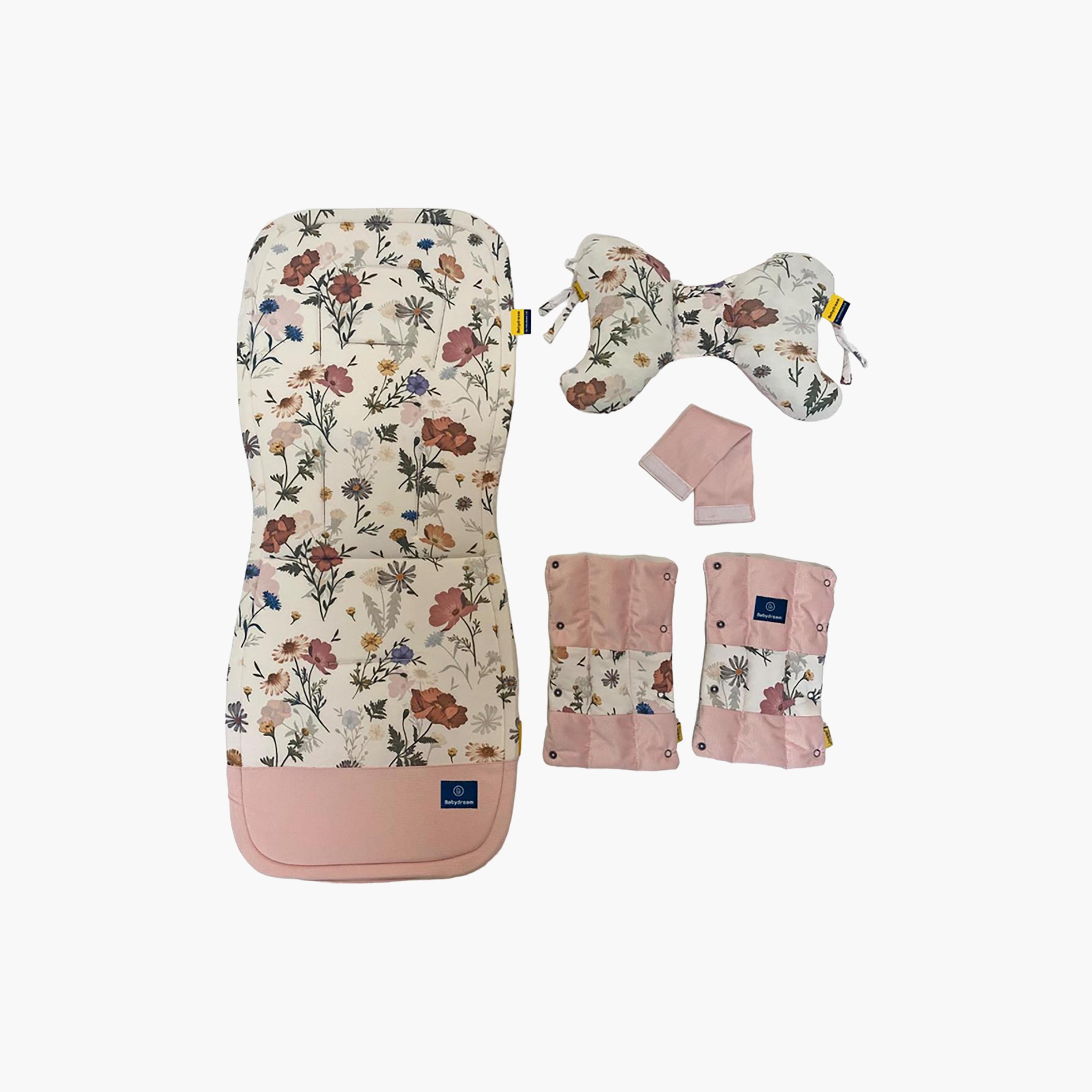 Babydream Double Sided Stroller Pad, Pink-baby-gear-strollersandprams-accessories-image-1