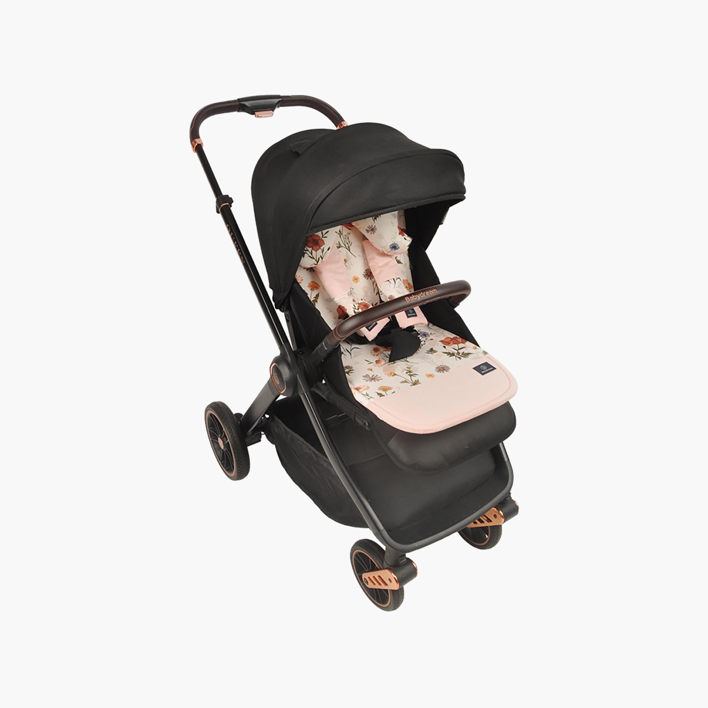 Babydream Double Sided Stroller Pad, Pink-baby-gear-strollersandprams-accessories-image-2
