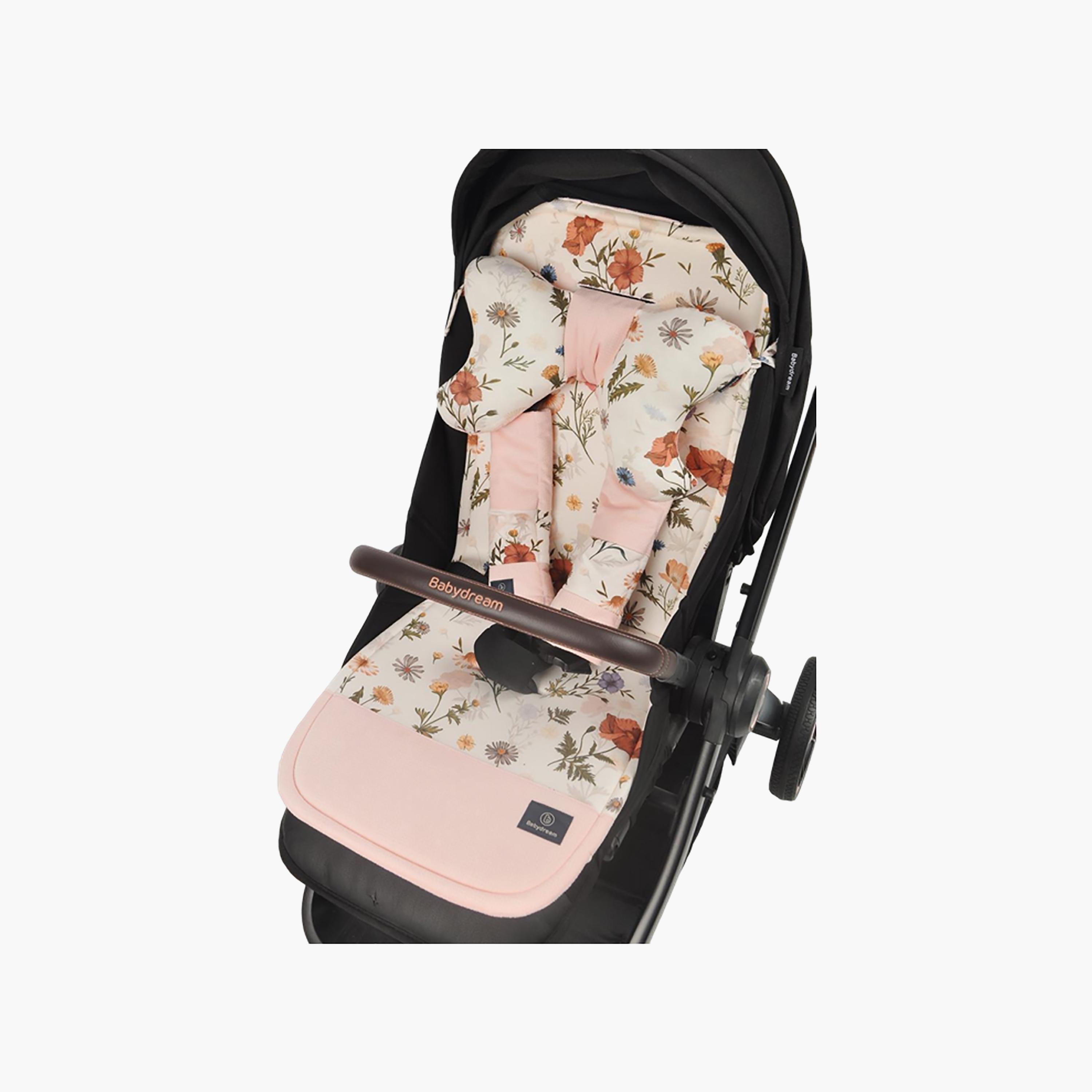 Babydream Double Sided Stroller Pad, Pink-baby-gear-strollersandprams-accessories-image-5