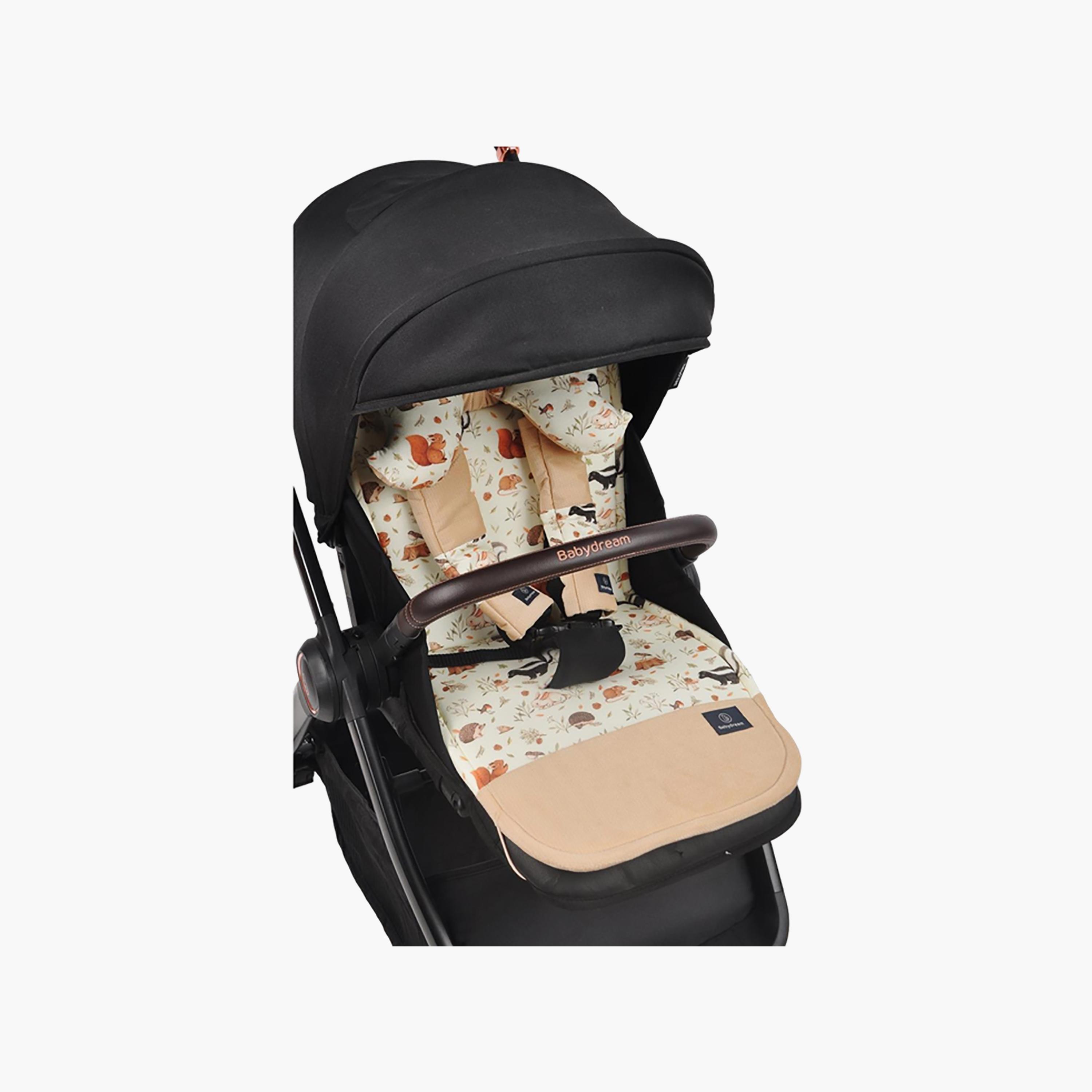 Babydream Double Sided Stroller Pad, Beige-baby-gear-strollersandprams-accessories-image-2