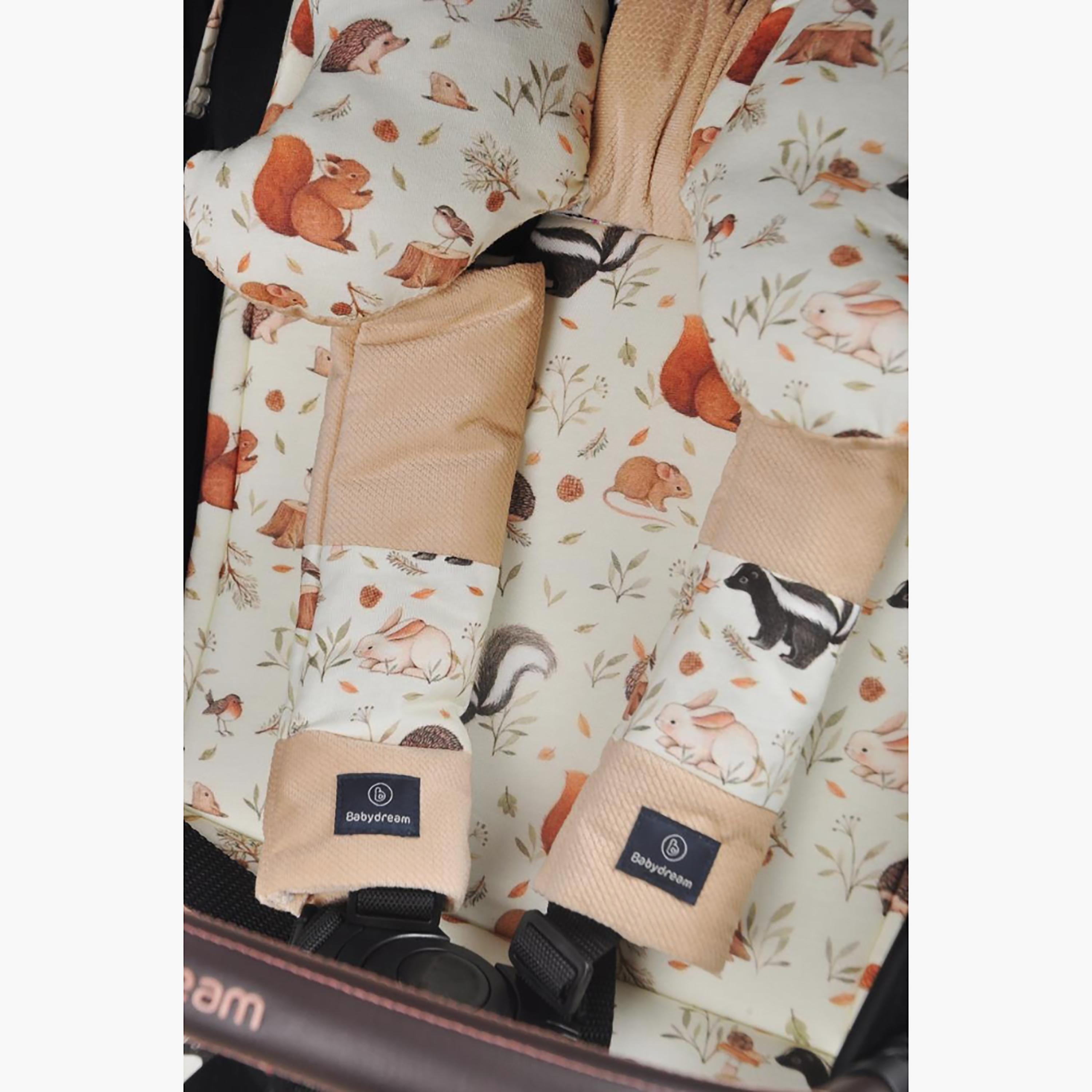 Babydream Double Sided Stroller Pad, Beige-baby-gear-strollersandprams-accessories-image-4
