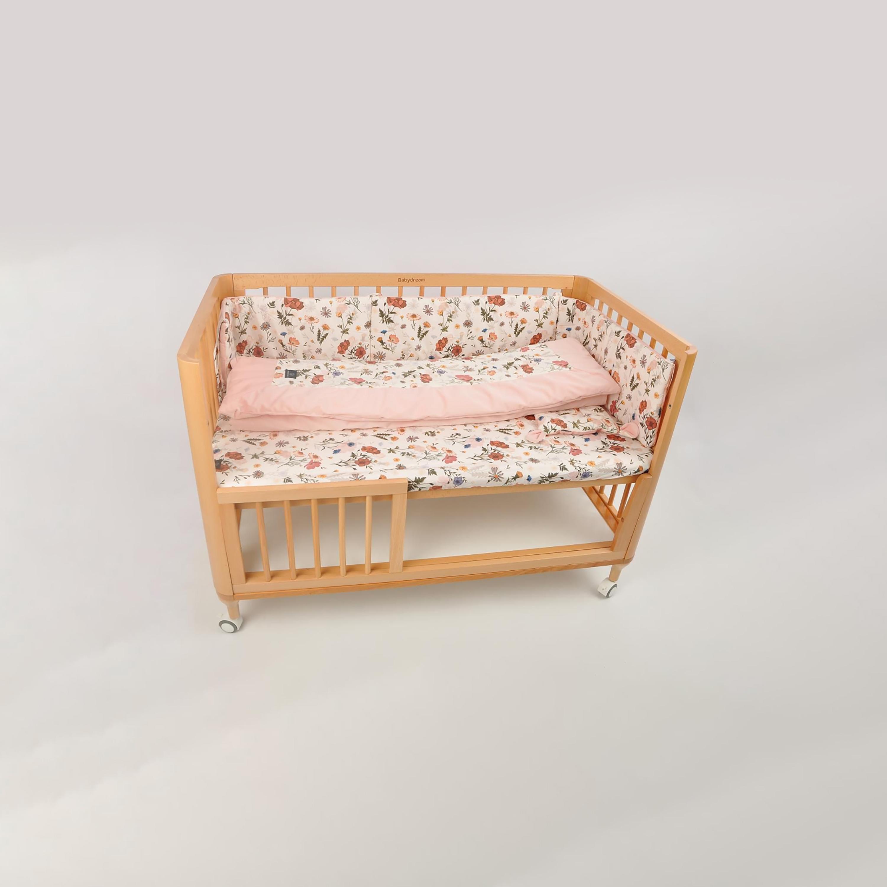 Babydream 4-Piece Crib Bedding Set, Pink-baby-nursery-babybedding-image-5