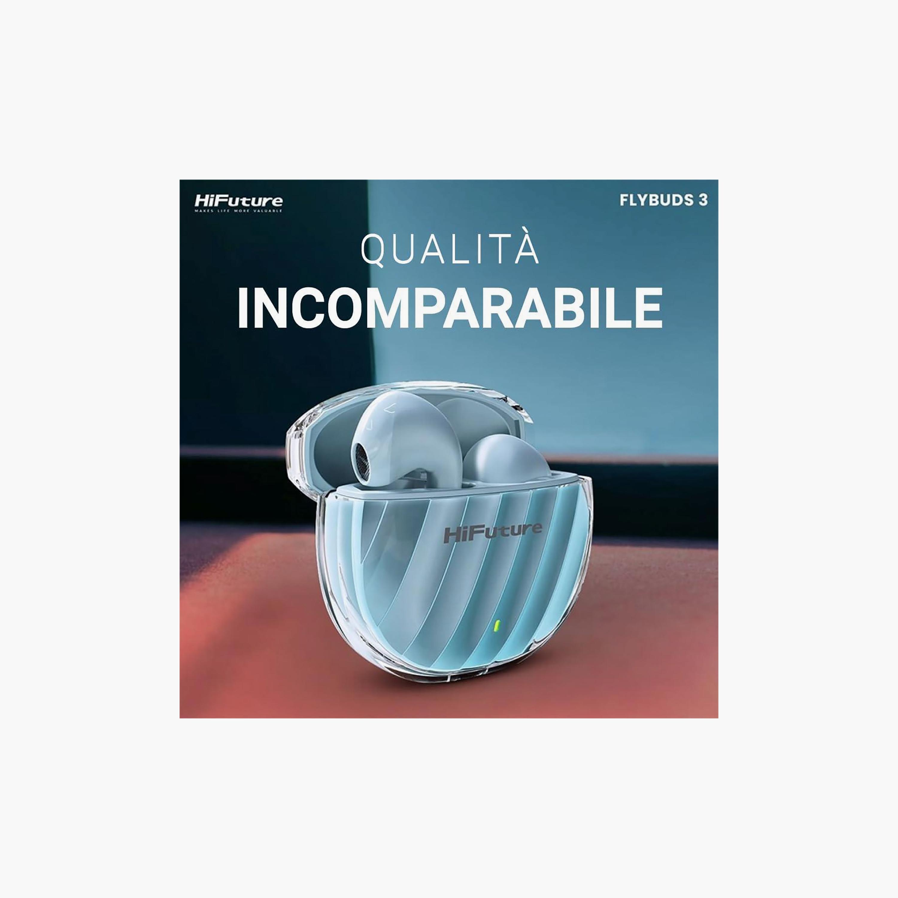 Hifuture Flybuds 3 ENC مُمكّنة TWS | فلاي بادز 3 ابيض-electronics-headphonesandearphones-image-2